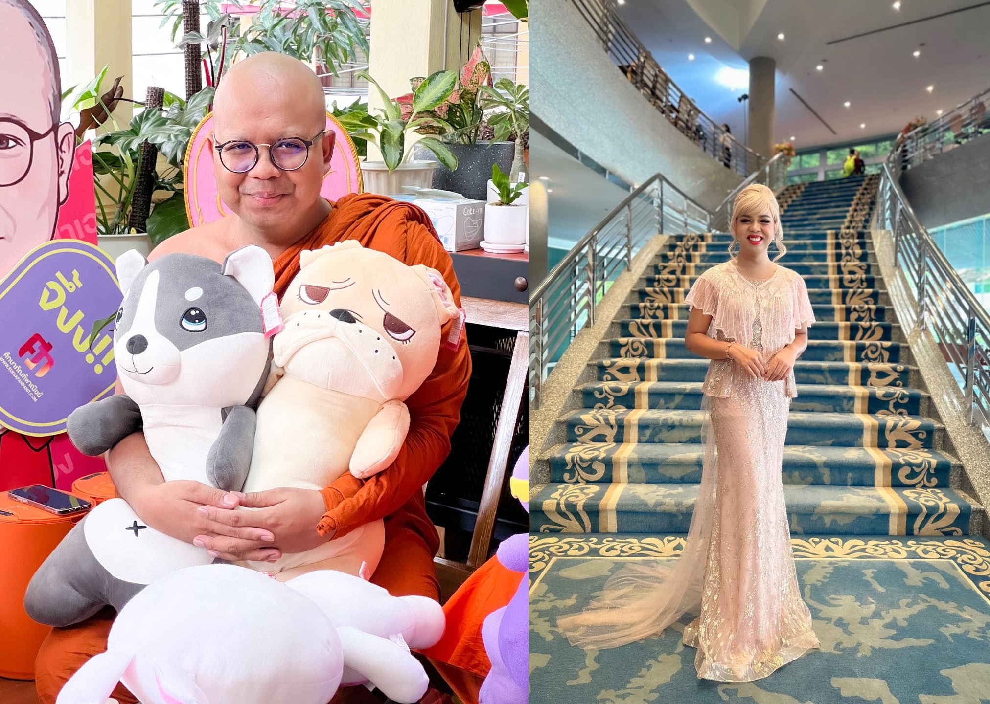 Praiwan過去是知名和尚，現在是跨性別網紅。（翻攝自Praiwan臉書）