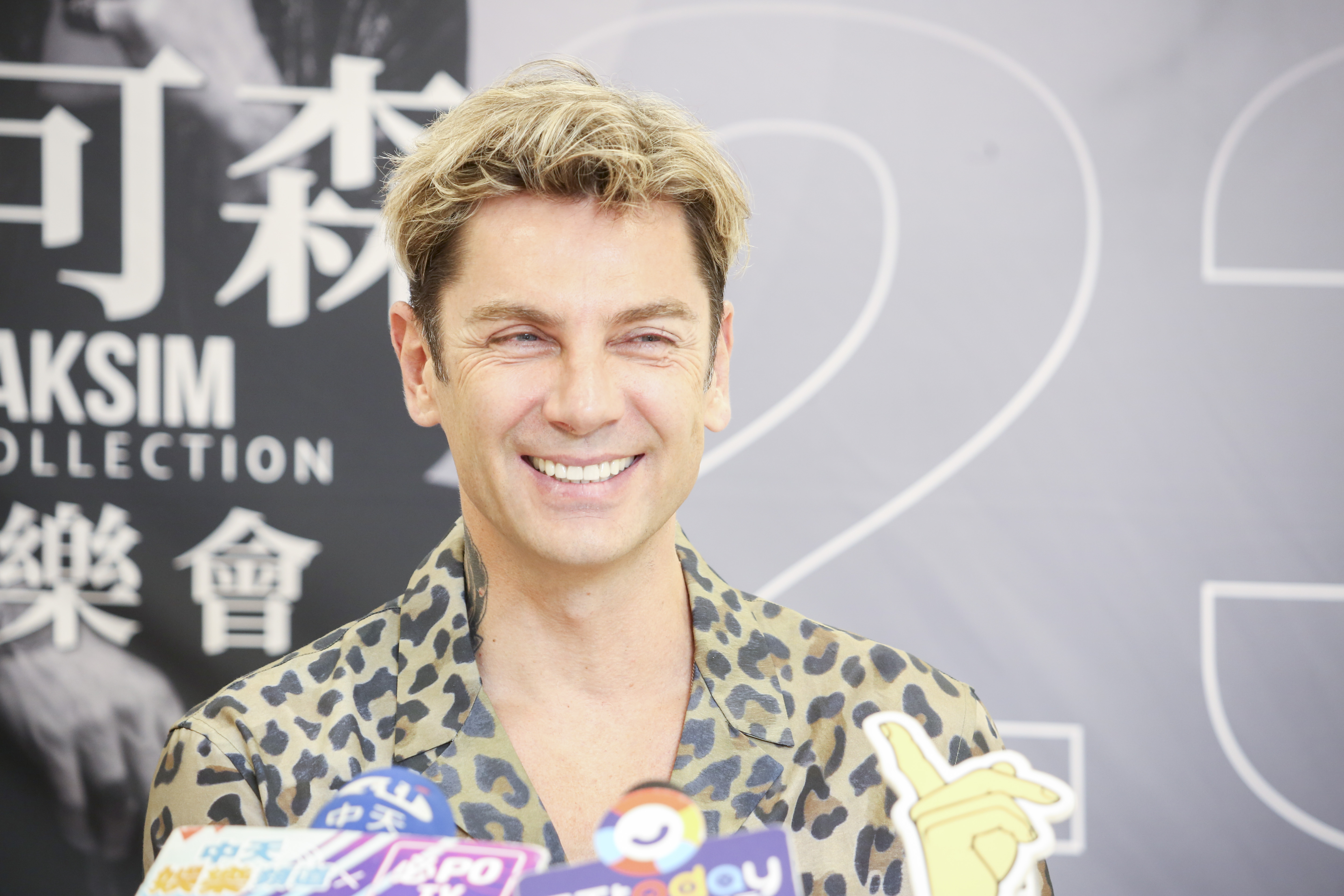 邁可森形容這次來台見到大家有春暖花開的感受。