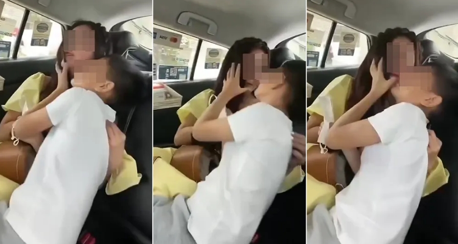 泰國一名正妹網紅近日在社群分享一段與兒子的親密影片，被網友撻伐有亂倫疑慮。（翻攝自畫面）