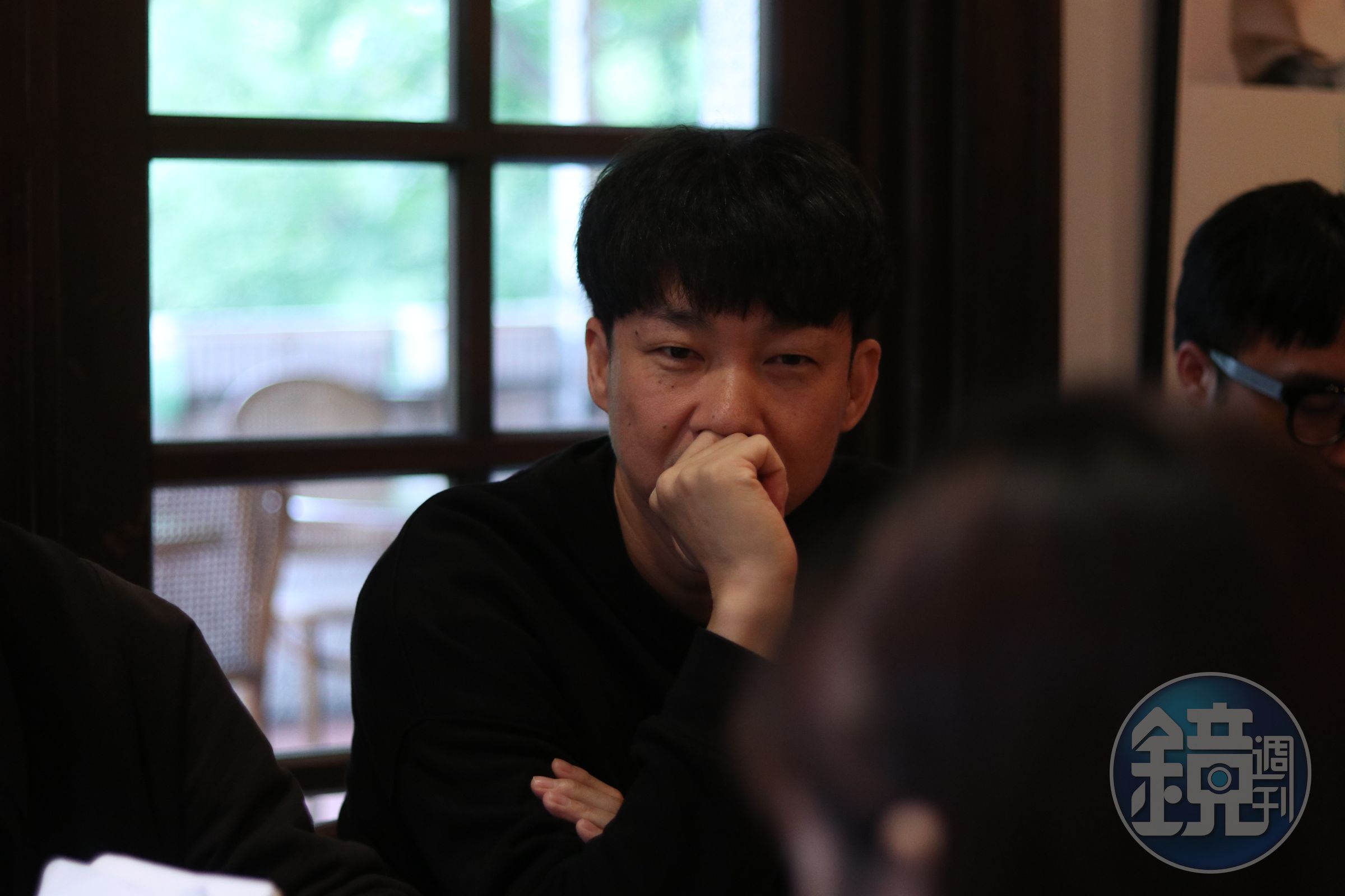 松永大司看到眾多台灣媒體難掩興奮，直呼過去很少同時接受多家媒體訪問，也很感謝台灣記者支持。（天馬行空提供）