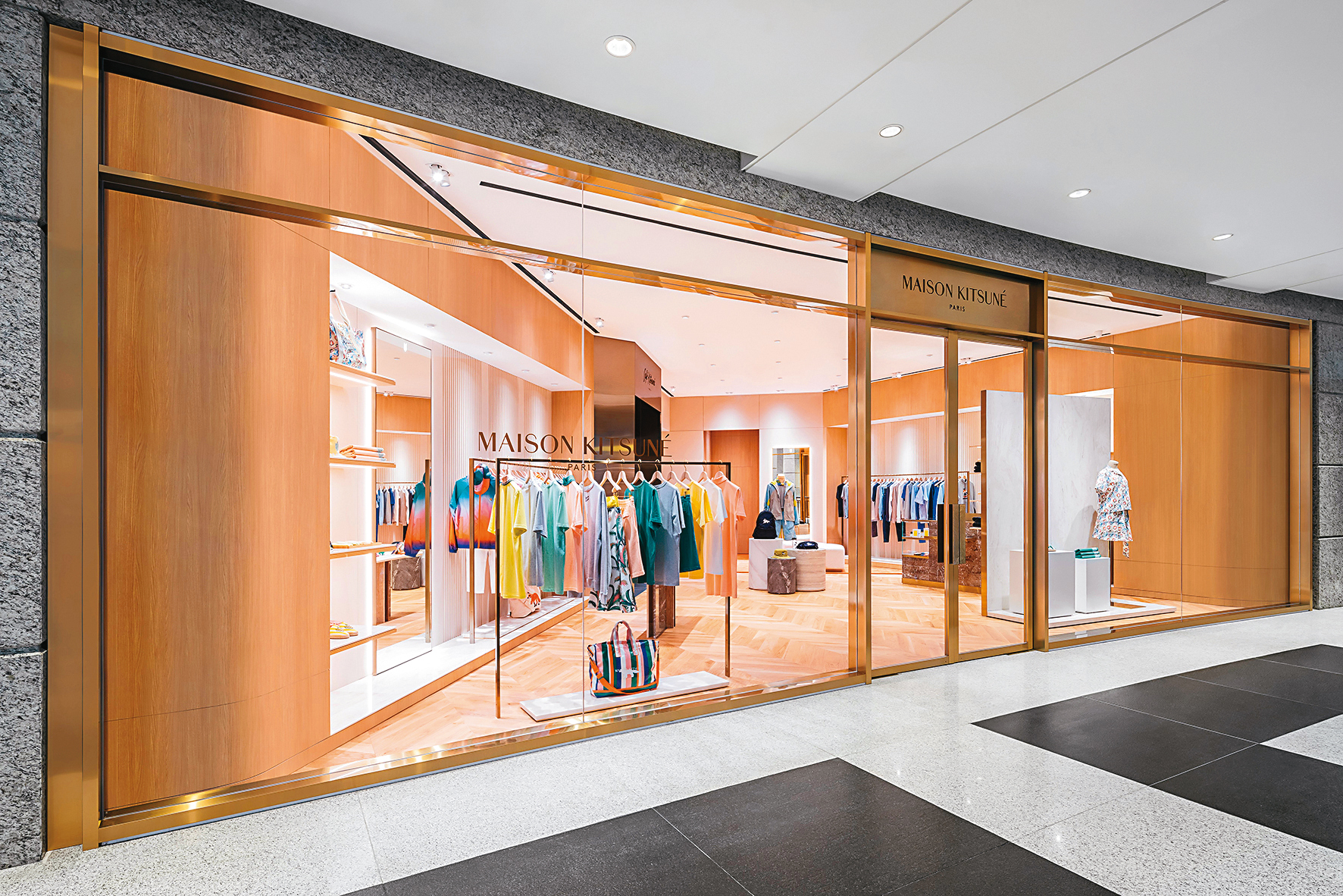 「Maison Kitsuné Combo Store 台北專賣店」於台北信義區BELLAVITA正式開幕。（Maison Kitsuné提供）