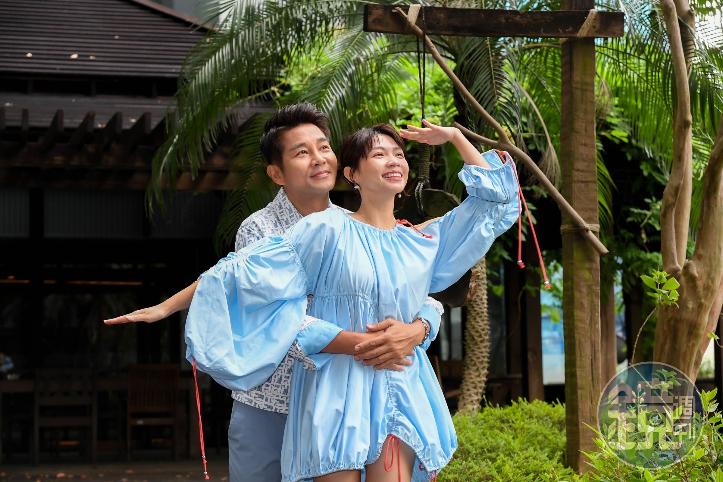 謝承均與好友陳志強老婆曾智希扮情侶不尷尬。(三立提供)