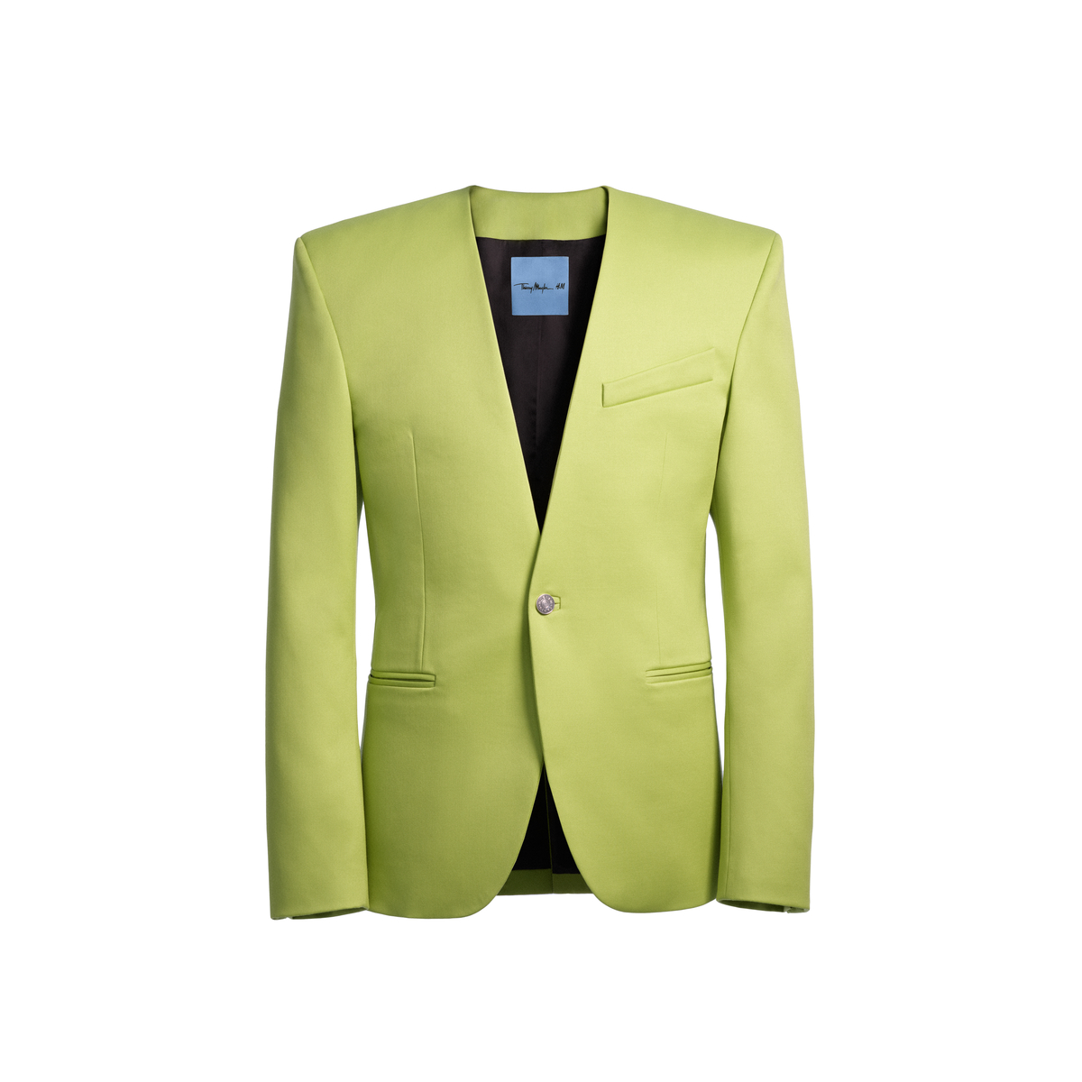 Mugler H&M腰身羊毛男西裝外套。NT$6,999(H&M提供)