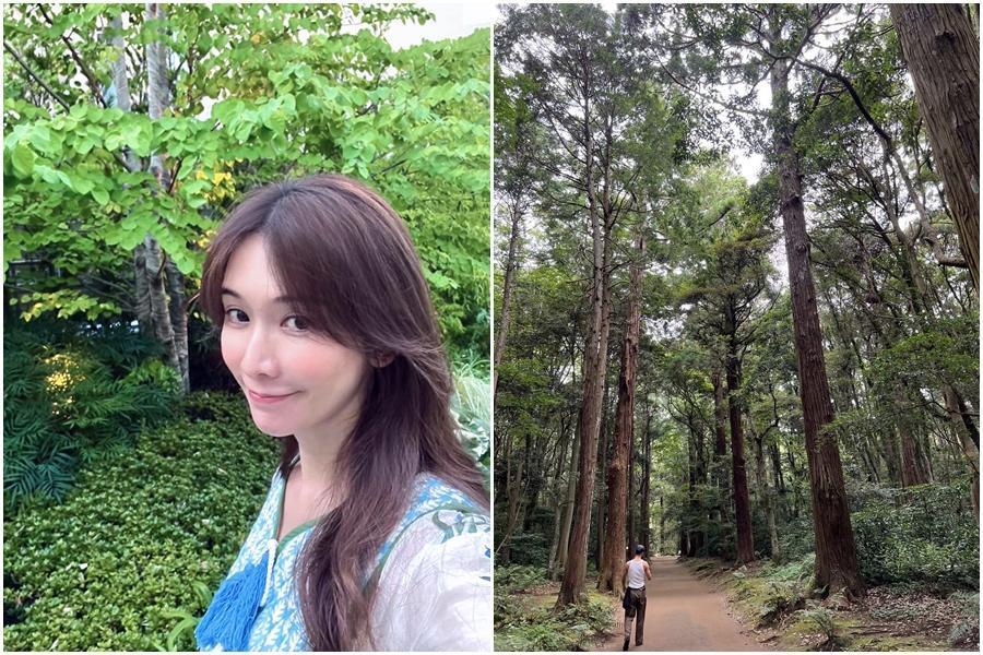 林志玲難得分享和老公約會日常,曬出愛妻視角悄悄放閃。(翻攝林志玲臉書)