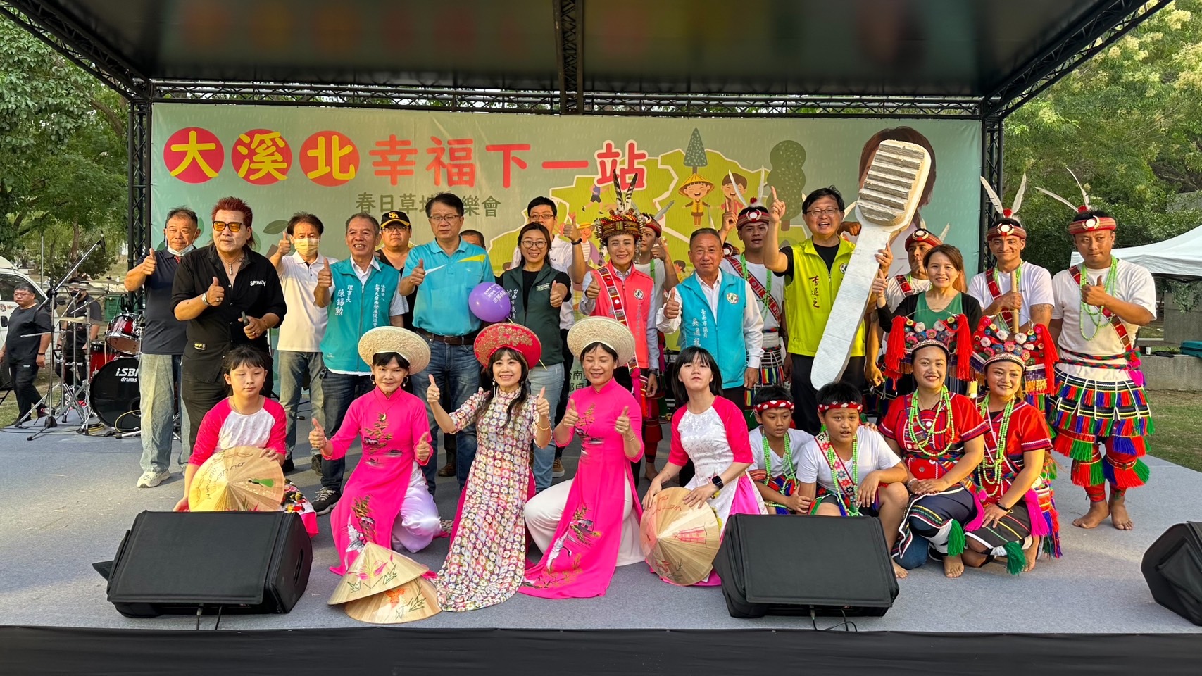 台南市第一選區立法委員郭貞慧參選人，昨下午3點舉辦「溪北下一站幸福」音樂會。（郭貞慧服務處提供）