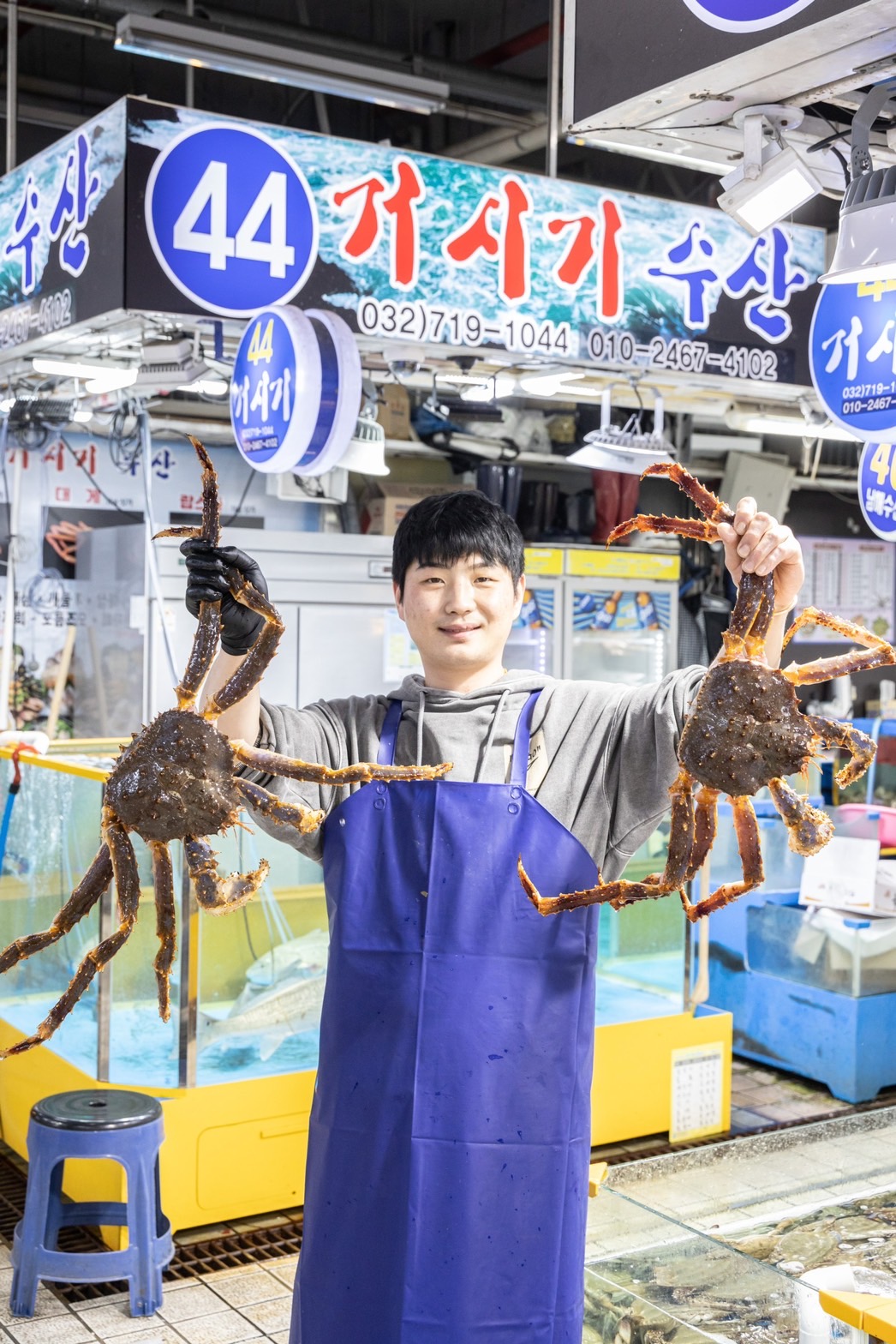 蘇來浦漁港的海蟹類名氣很旺,許多韓國本地遊客也因此慕名而來。