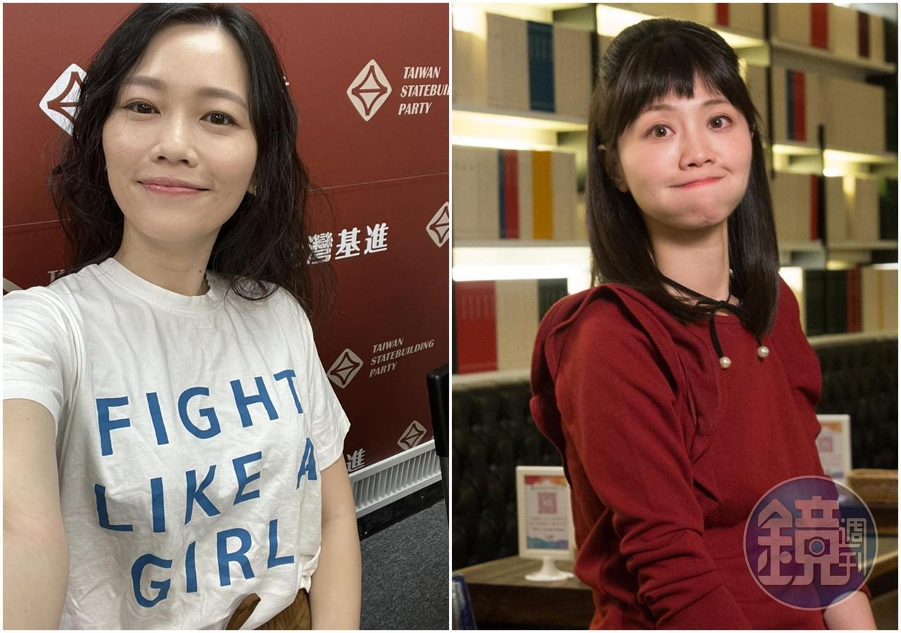吳欣岱（左）今砲轟高嘉瑜，「我從沒有搞錯敵人是誰，也不願內部分裂惡意放話，但真的不要欺人太甚！」（合成照，翻攝自吳欣岱臉書／本刊資料照）