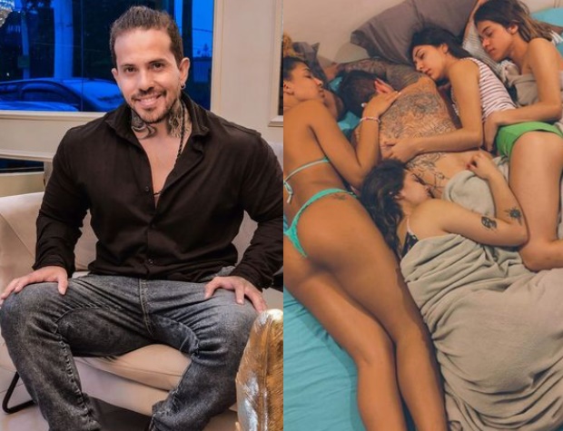 亞瑟為解決床不夠的困擾，砸重金訂製6公尺的大床。（翻攝自鏡報）