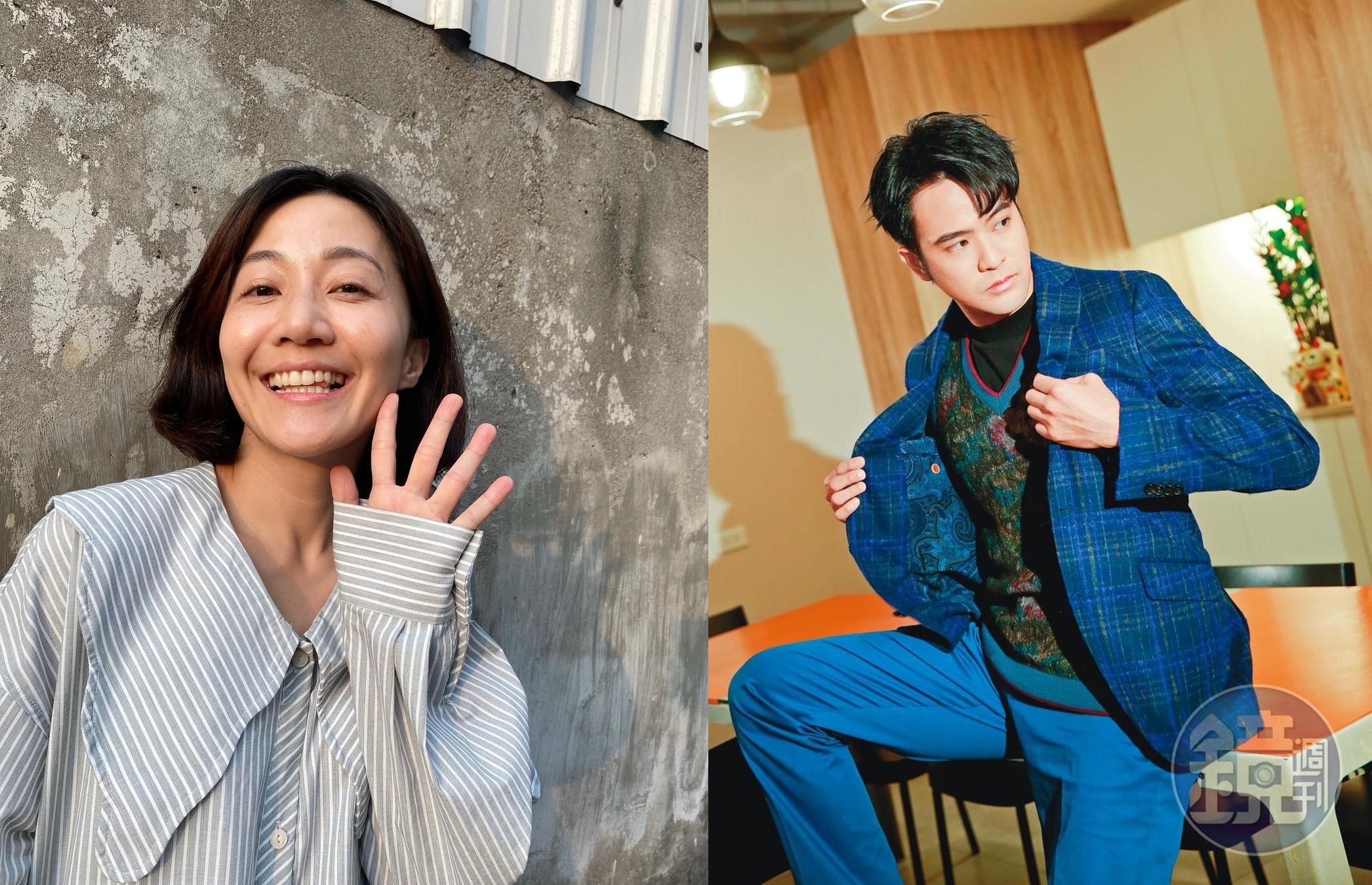 顏毓麟認愛大他8歲的女星陳婉婷，坦承已交往6年，並且承諾不小心懷孕就會結婚。（翻攝IG、本刊資料照）