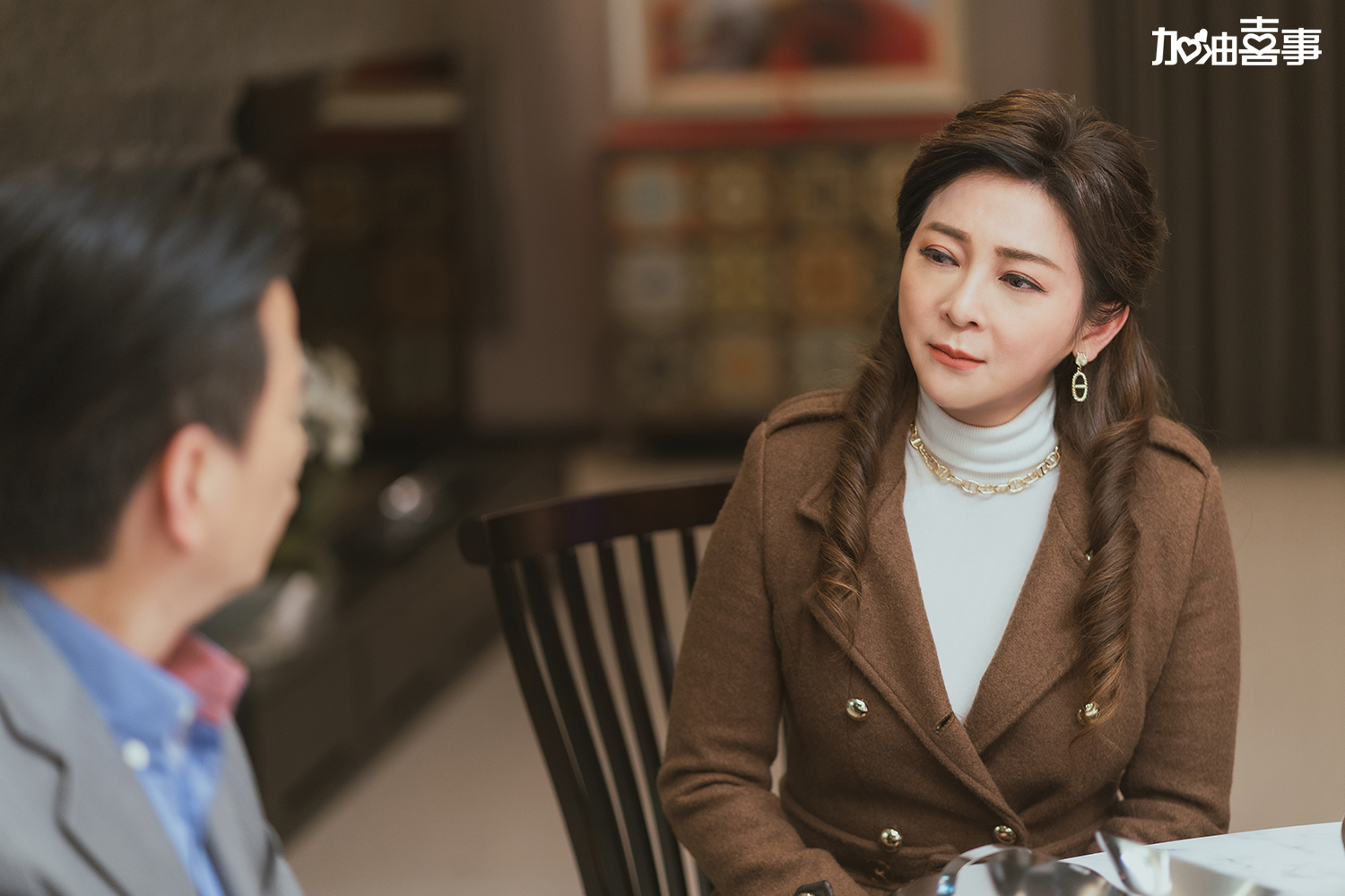 王彩樺懷疑李興文外遇 選擇跟對方攤牌。(TVBS提供)