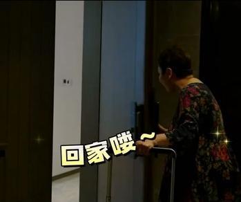 向太自己拉著行李進門,網友好奇「這麼有錢居然還要自己拉行李?」(翻攝自向太抖音)