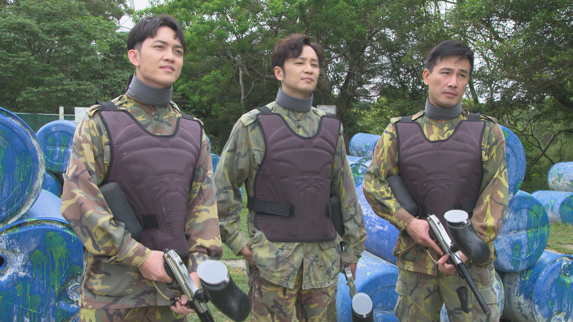 張書偉、傅子純和郭忠祐等人在漆彈場上藉機打壓。