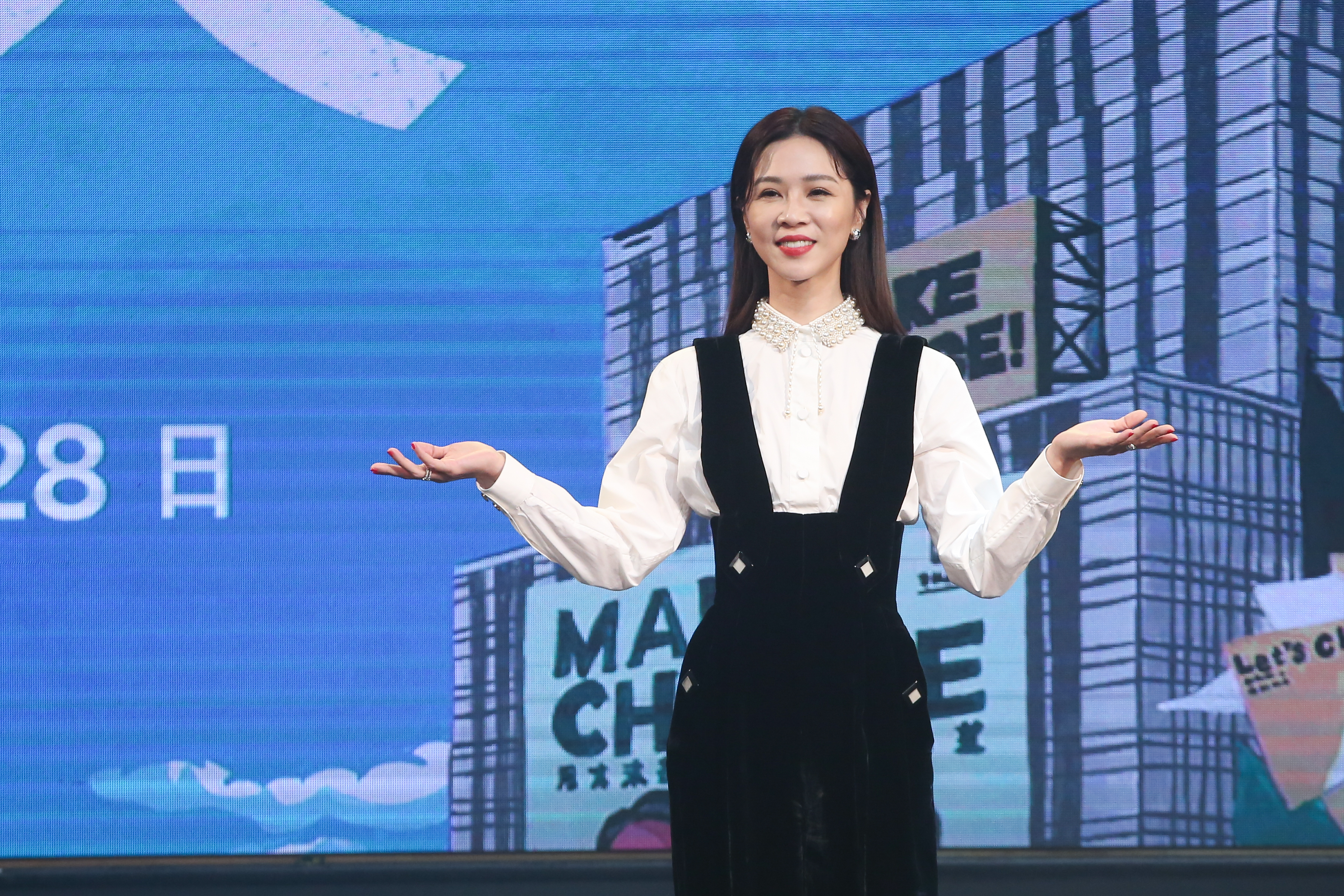 謝盈萱亮麗出席《人選之人-造浪者》上線記者會。