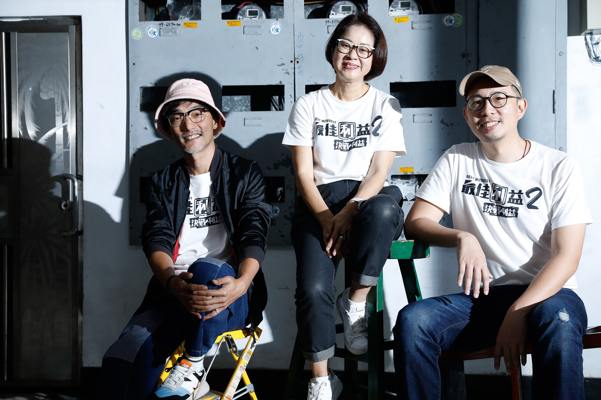 製作人陳慧玲（中）4年後再攜手導演林立書（左）與鄒奕笙（右）打造《最佳利益》續集。