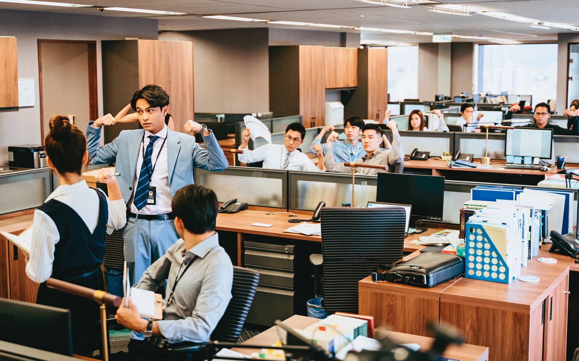 科法所與劇組合作規劃空間，費時超過半年整修，設計符合實務需求及美感的辦公室做為劇中場景。（群之噰傳播提供）