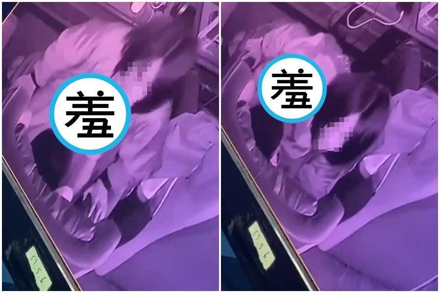 中國年輕情侶在網咖上演活春宮，監視器畫面遭外流。（翻攝自網路）