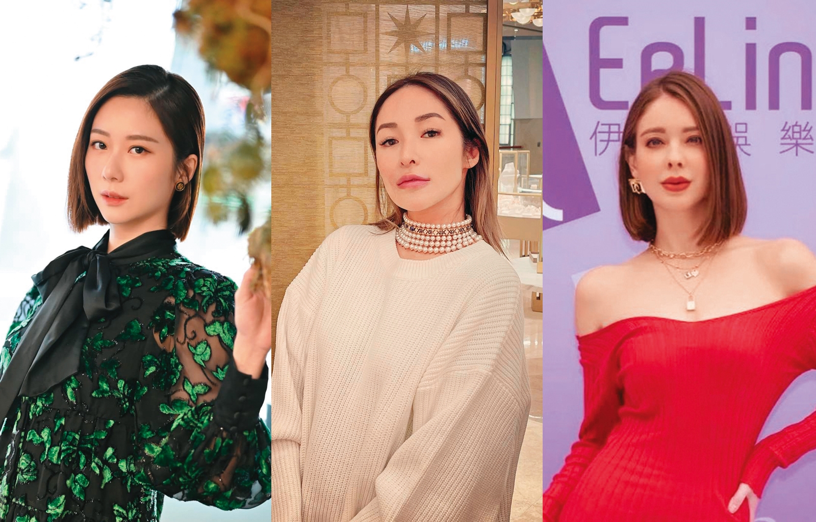 不少女藝人對運動男情有獨鍾，像是張景嵐（左起）、蕭亞軒、安妮都偏好交往這類型。（翻攝臉書、資料照）