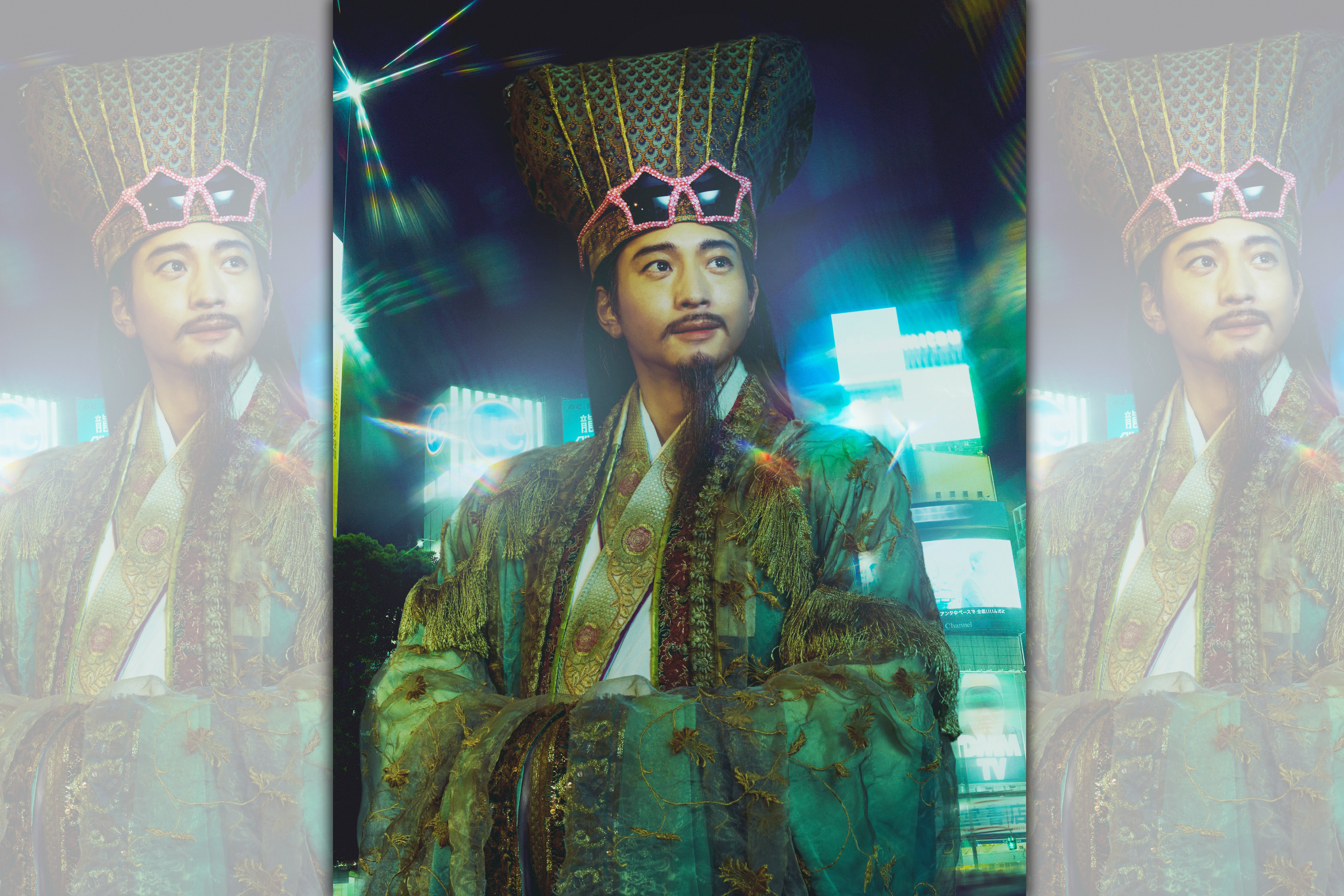 《派對咖孔明》將改編為真人電視劇，日本男星向井理飾演諸葛孔明。（翻攝自Twitter@paripikoumei_cx）