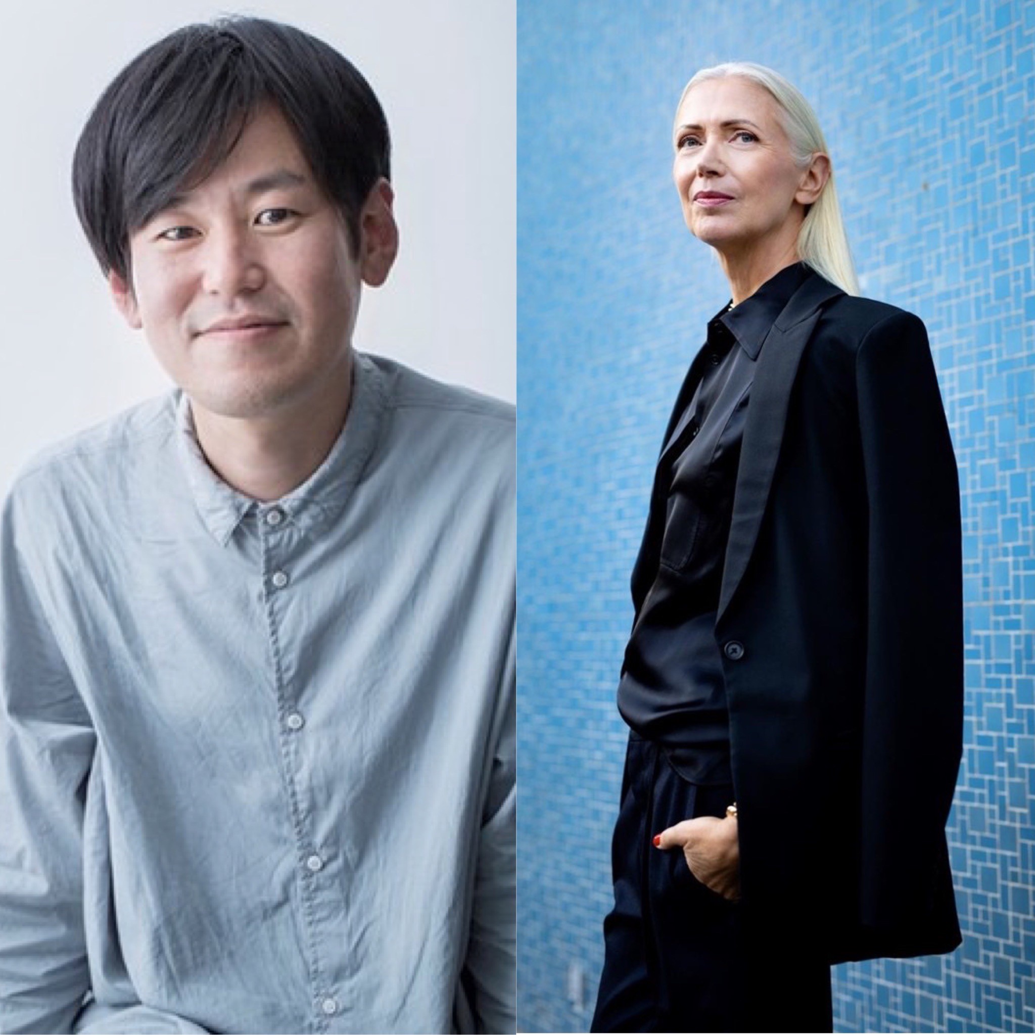 現任德國時裝協會（Fashion Council Germany）主席Christiane Arp（右）與日本設計採購知名專家山田遊（左），將共同分享國際時尚趨勢與市場拓展策略。（東梨學院提供）