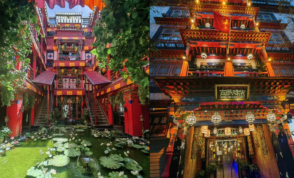 一名男旅客入住「網紅民宿」古藏殊華供氧客棧時,床底下竟藏一具死屍。(翻攝微博)