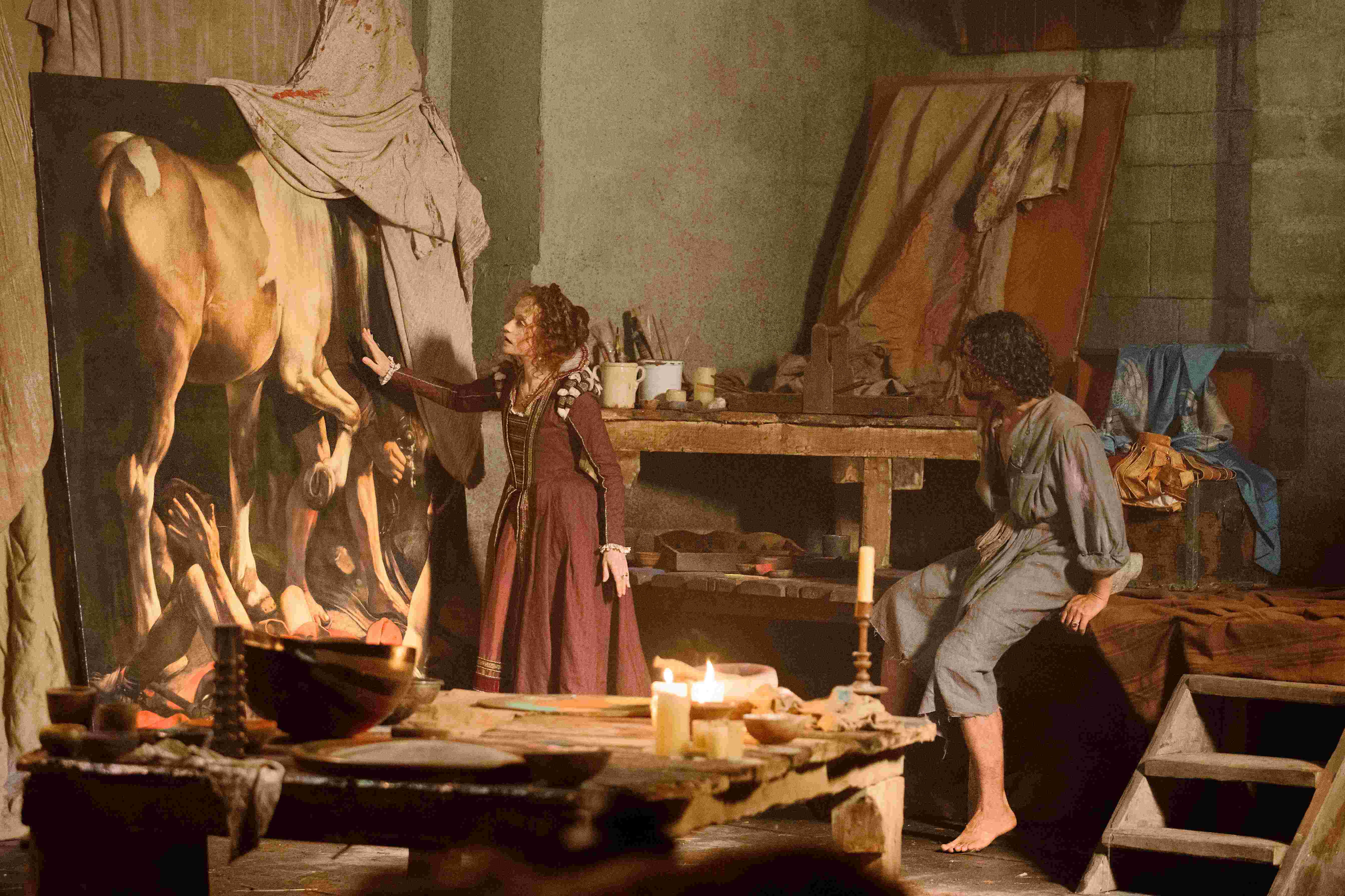 《禁忌的畫像：卡拉瓦喬之影》透過大畫家卡拉瓦喬的逃亡，揭開他多幅作品背後的創作故事。（海鵬）