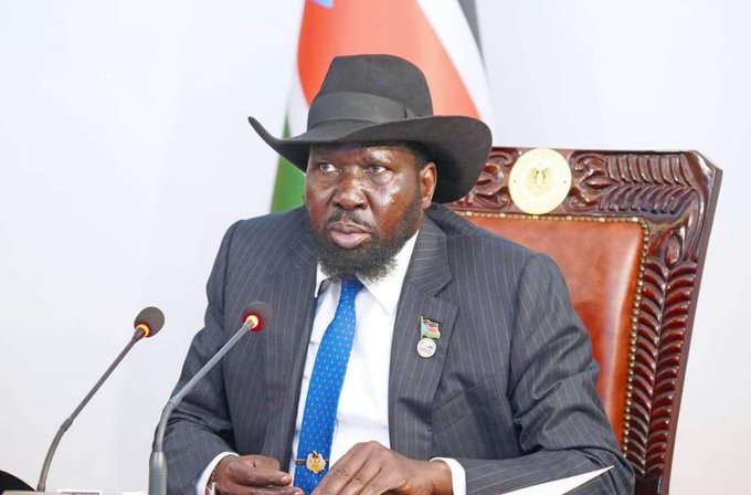 南蘇丹總統基爾(Salva Kiir)從中斡旋,與蘇丹交戰雙方首領通過電話後,使蘇丹雙方「原則上」停火。(翻攝South Sudan Government推特)