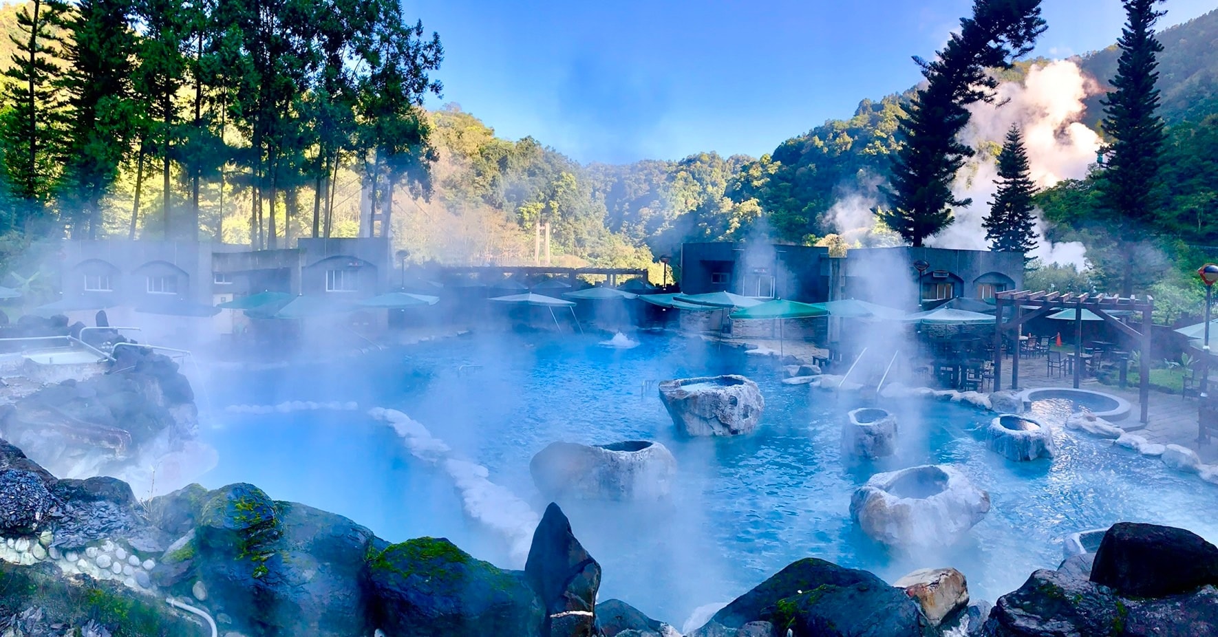 太平山國家森林遊樂區鳩之澤溫泉。(林務局提供)