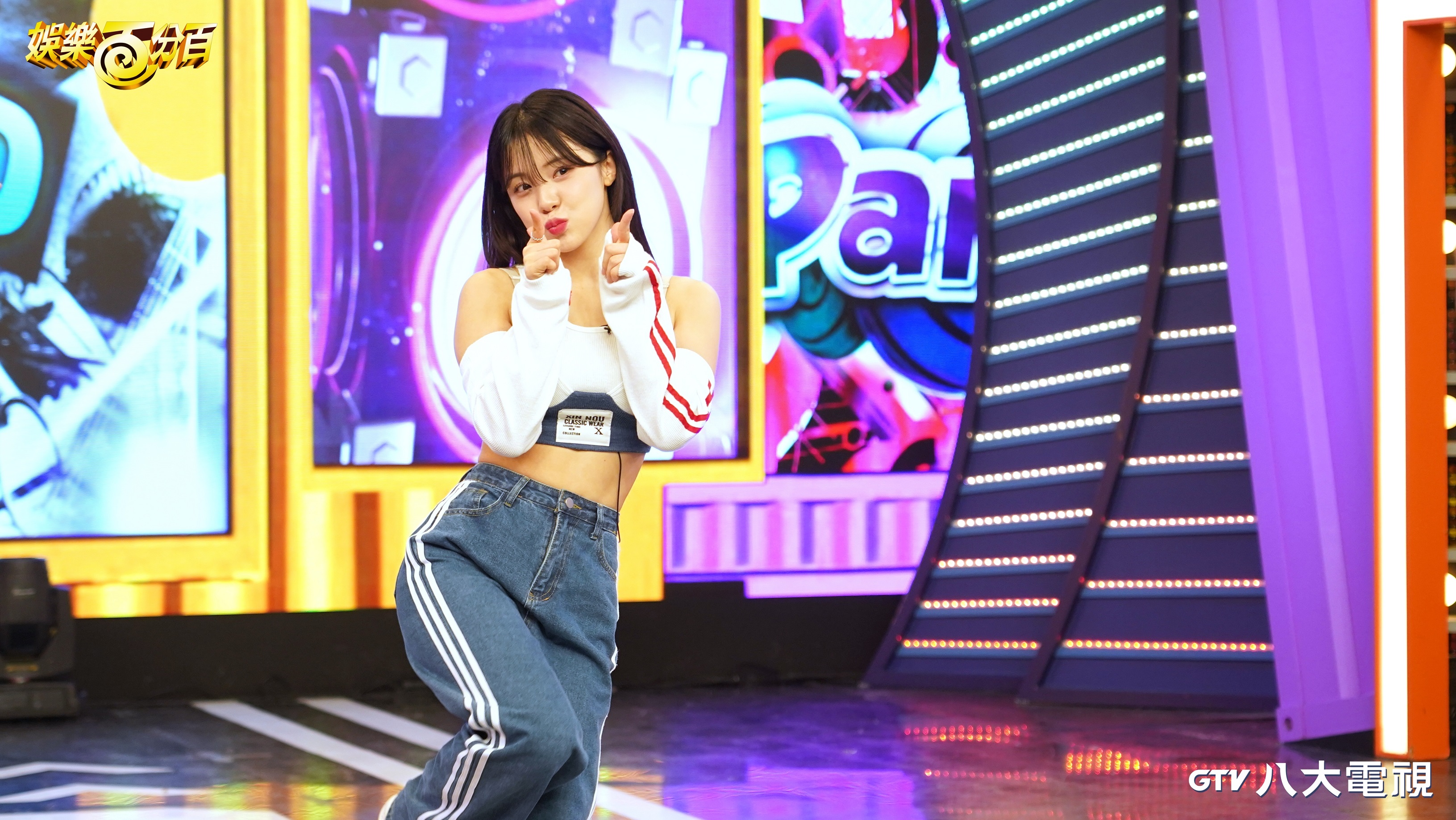 李多慧來台首次上節目錄影。（八大提供）