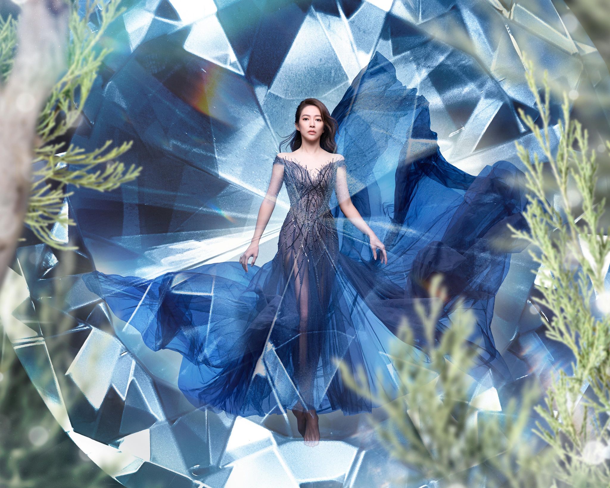 高宇蓁為了唯美的精靈意象拍攝時吃了不少苦。（J.GAO提供）