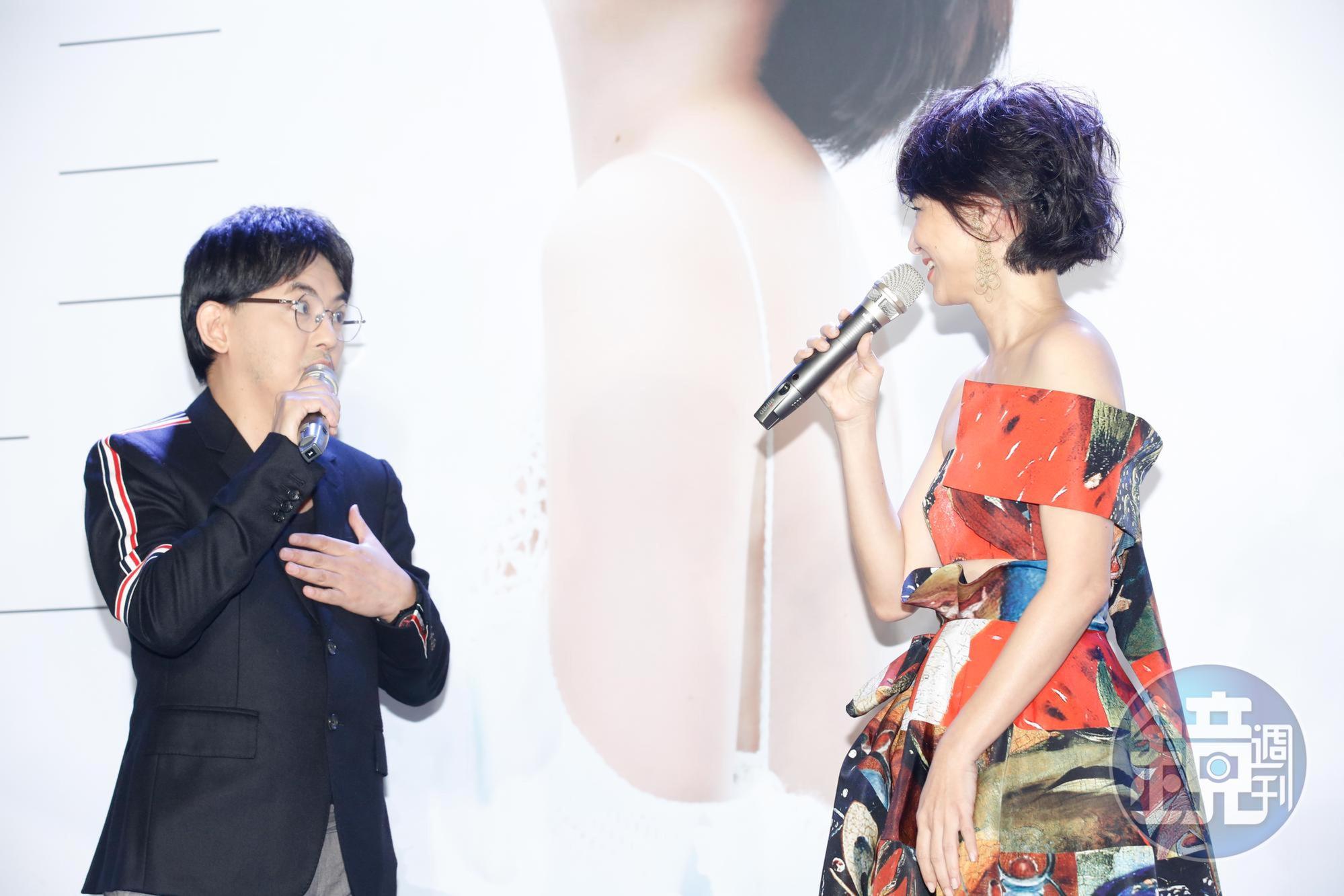 黃子佼主持李心潔記者會,妙語如珠讓現場笑聲不斷。