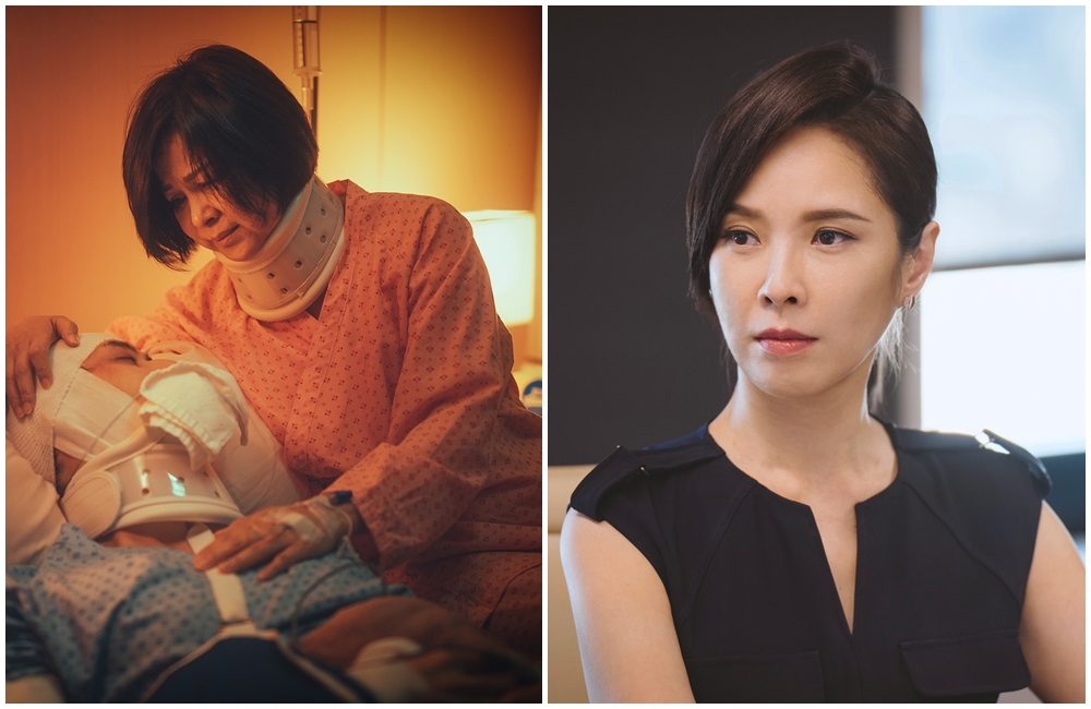 楊貴媚(左圖)與天心(右圖)在《最佳利益2:決戰利益》中飾演情感深厚的師生。(群之噰傳播提供)