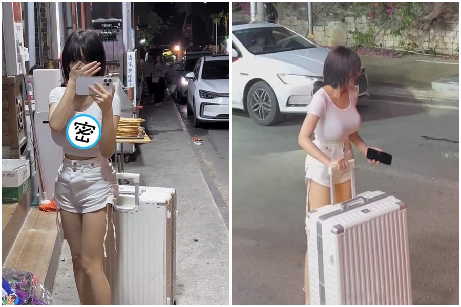 近日臉書粉絲專頁一系列正妹照，掀起網友暴動。（翻攝自臉書）