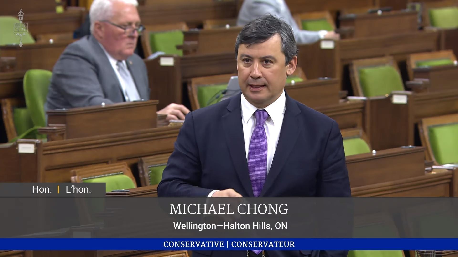加拿大議員莊文浩屢次批評中共政府,傳成為中國眼中釘。(翻攝自Michael Chong Twitter)