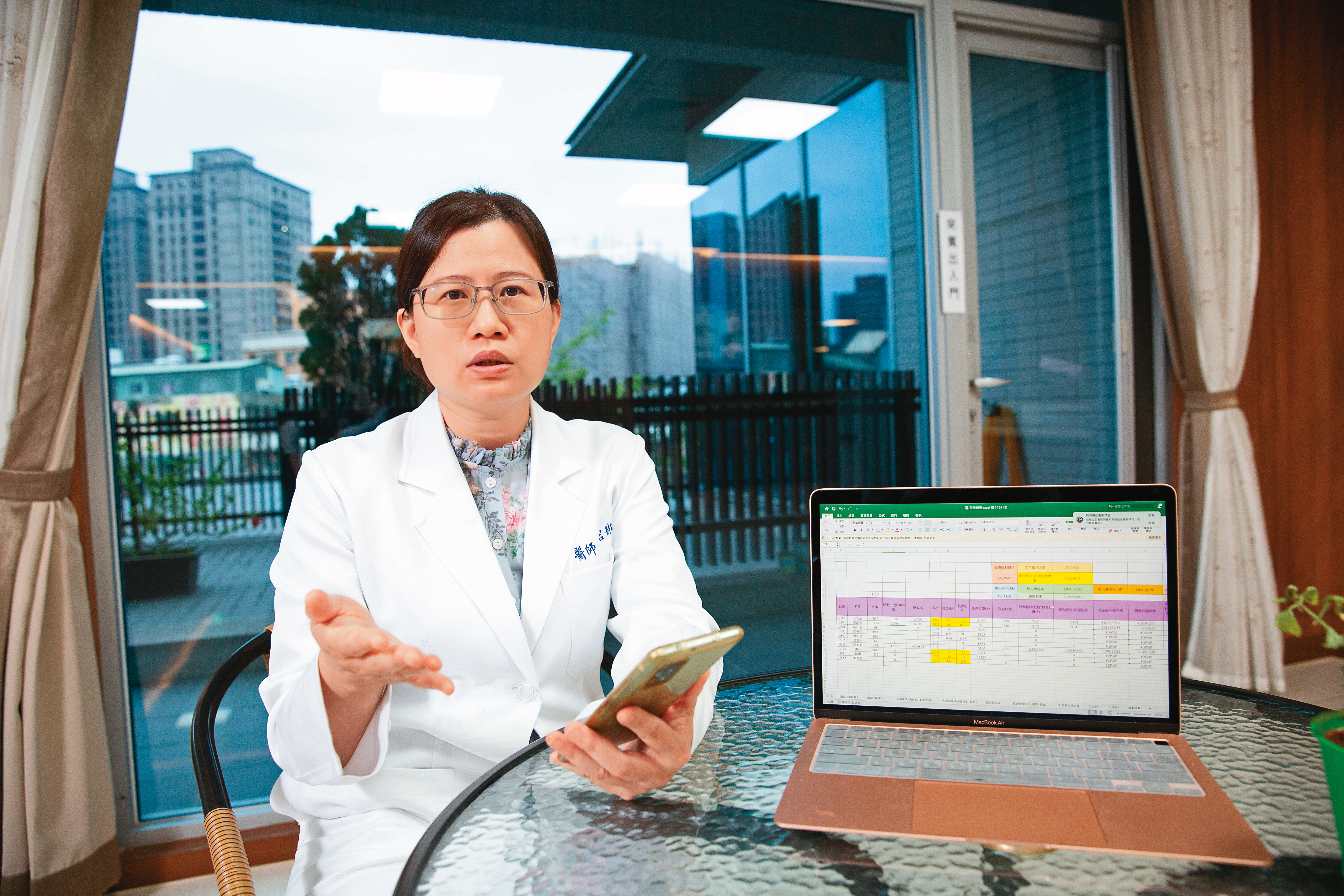 宋碧琳計畫用10年時間存股、存房，讓每月被動收入超過主動收入。