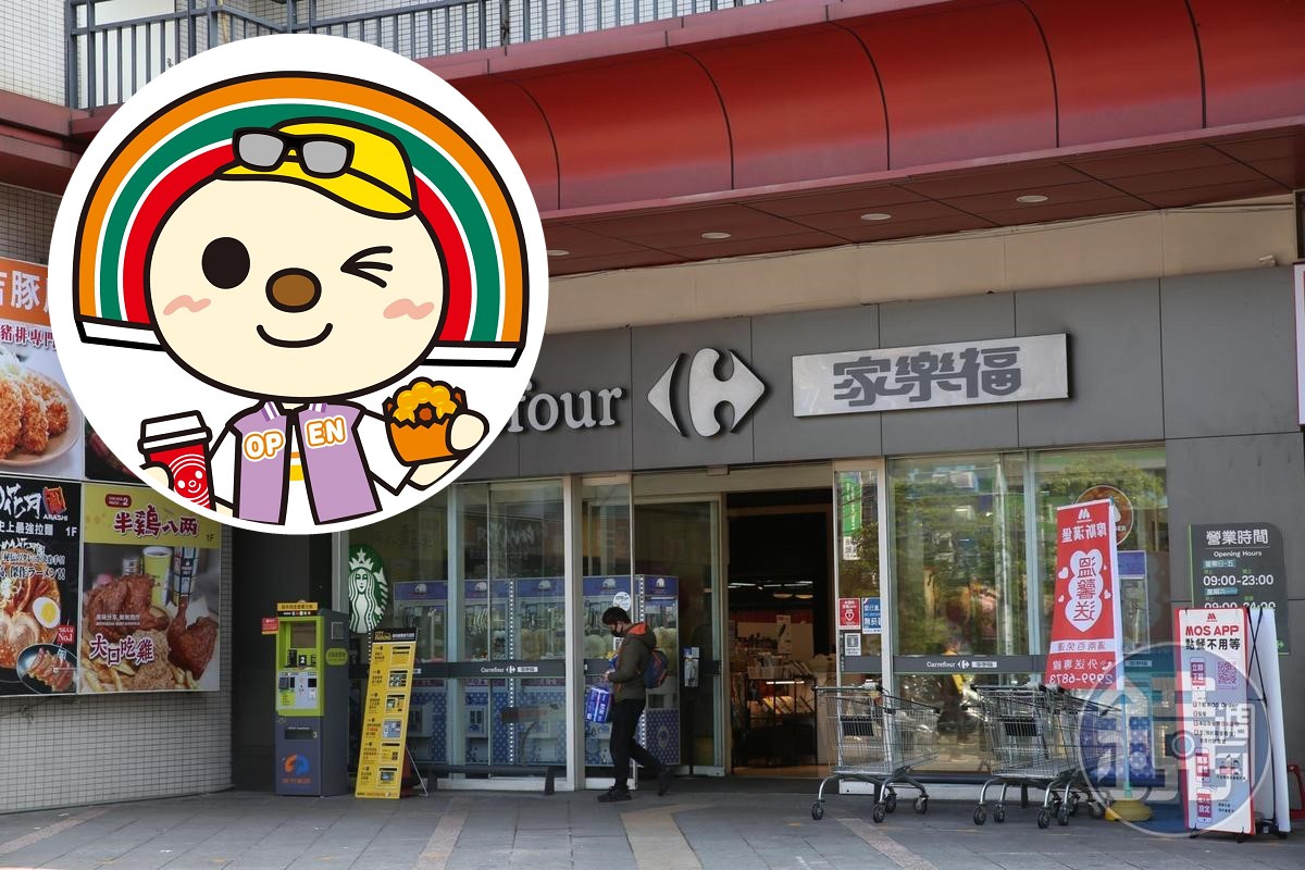 統一砸290億買家樂福，公平會有條件通過！OPEN醬要戰福利熊了。（本刊資料照+統一超臉書）