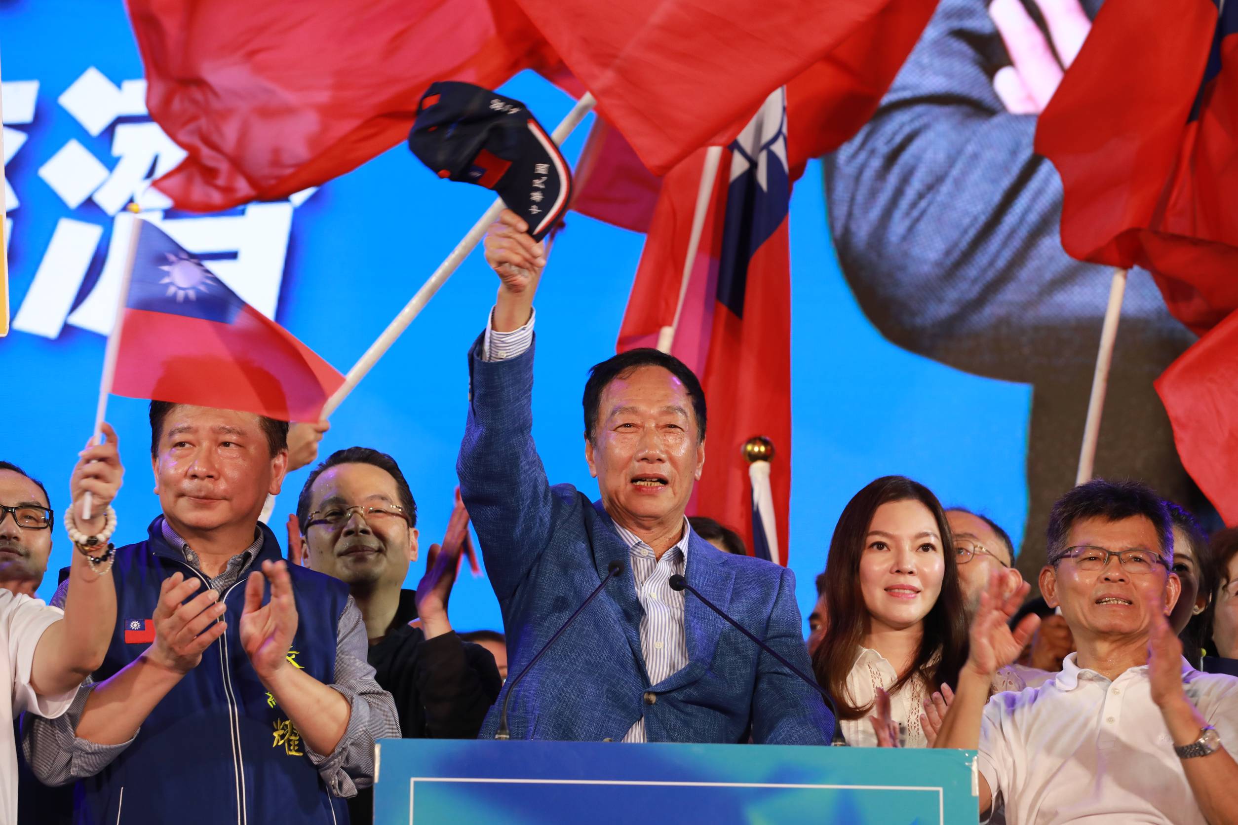 郭台銘今日在高雄舉辦首場造勢活動。