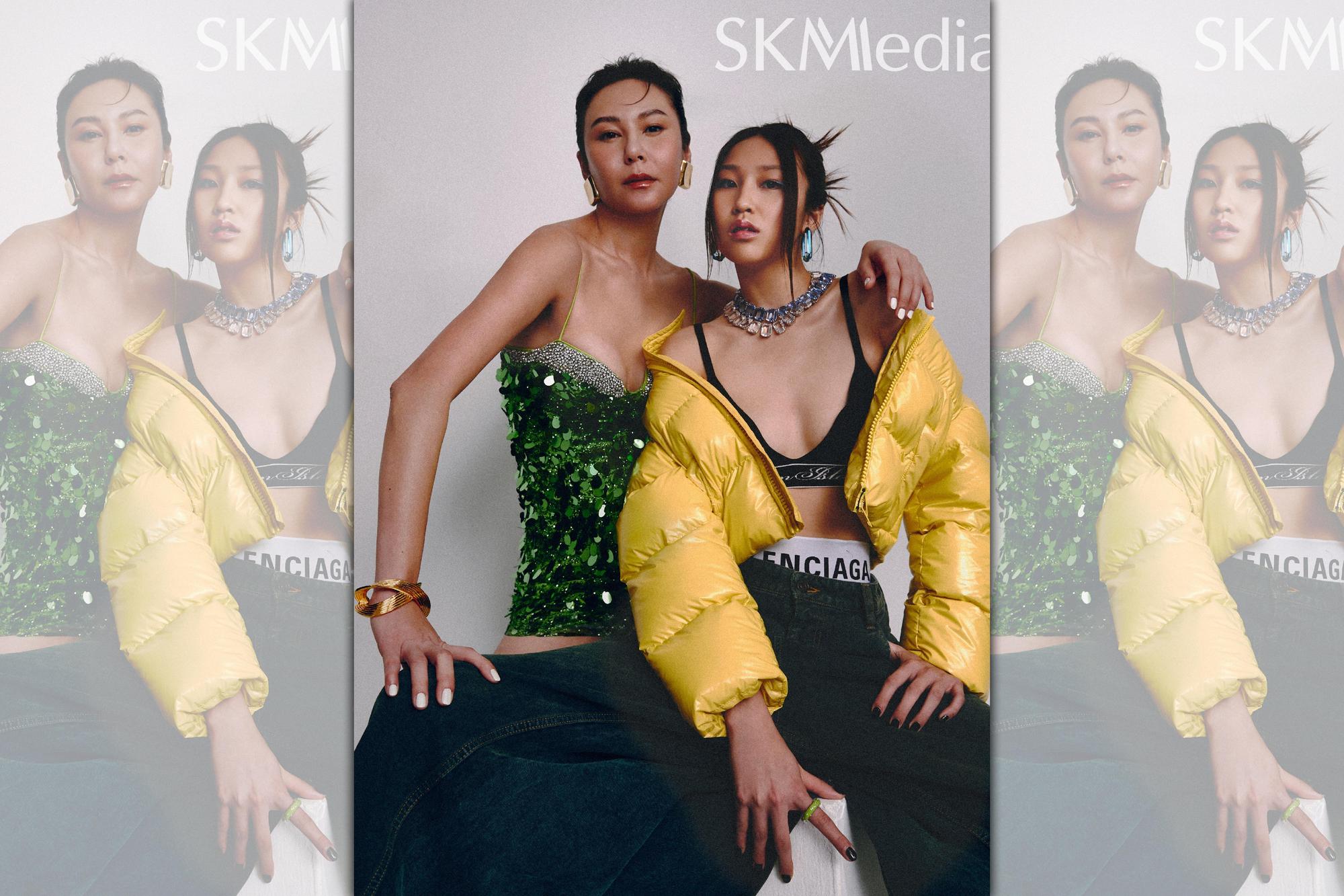 洪曉蕾與女兒Dora獻上母女首次合體的時尚E Cover。(SKM media提供)