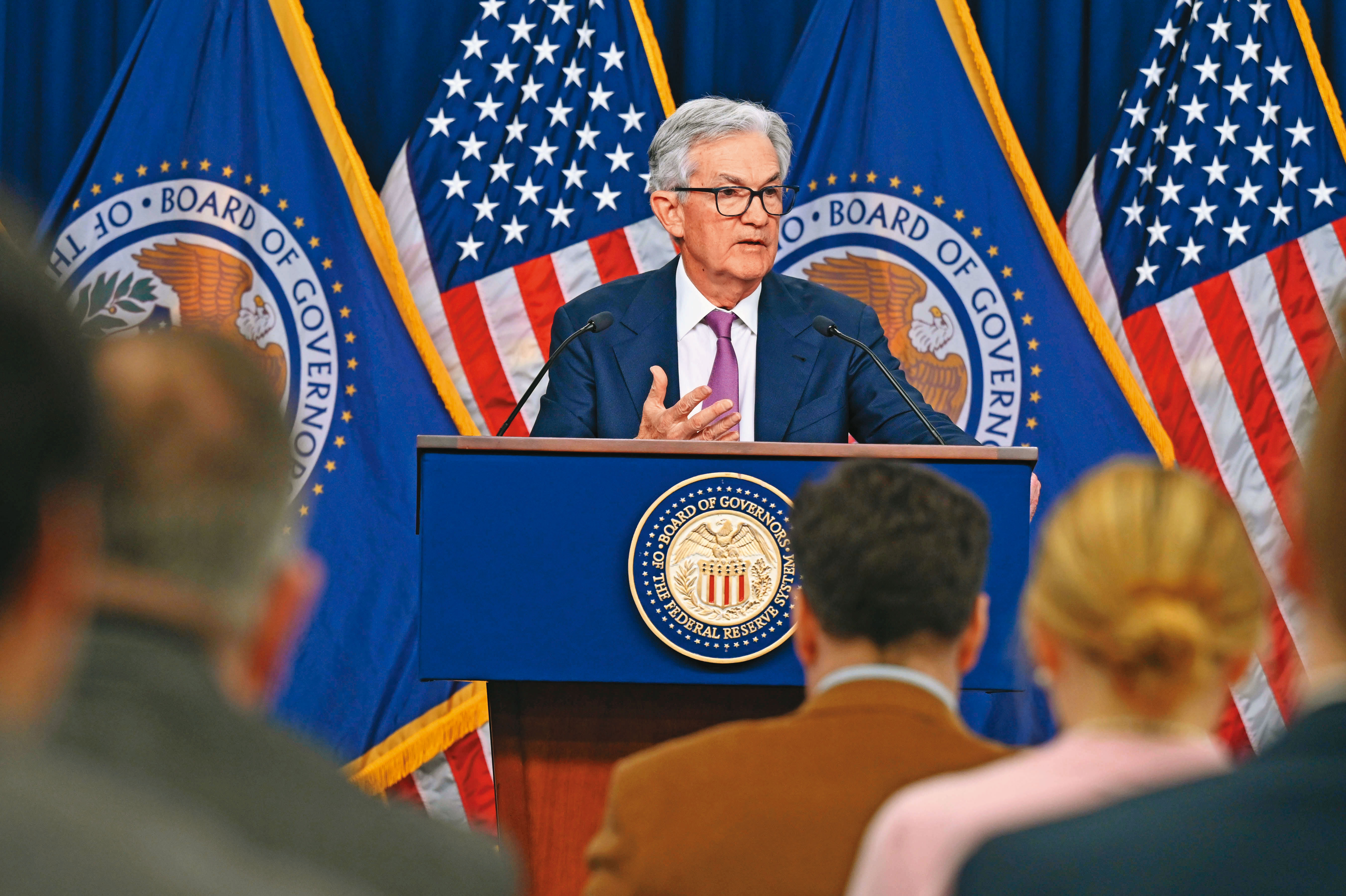 上週聯準會如市場預期升息1碼，但暗示可能暫停升息腳步。圖為聯準會主席鮑威爾。（翻攝聯準會flickr）