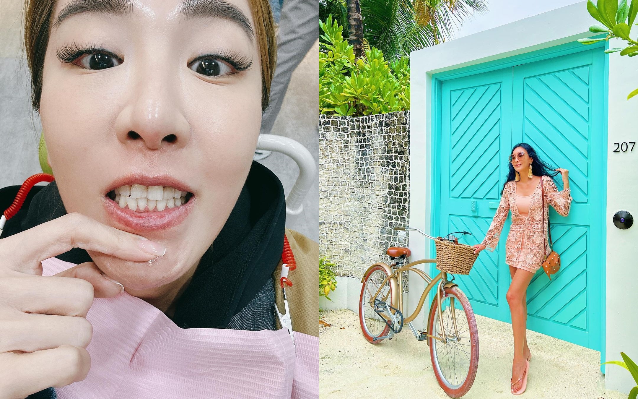 關穎、小禎（左）都被王思佳的假包風波掃到。（翻攝臉書）