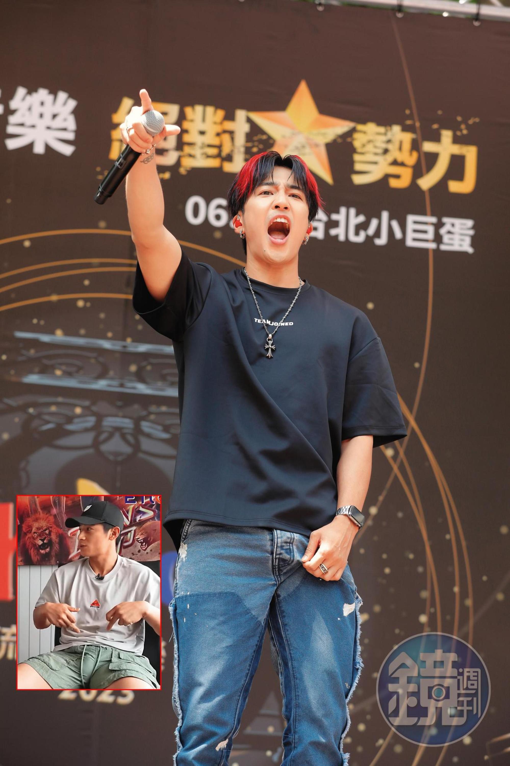 婁峻碩與職棒球星「四爺」陳傑憲(小圖)愛運動,果然肌肌都很大…可惡我不爭氣的放大…看臉。(羞)(小圖翻攝自豈有此呂YouTube)