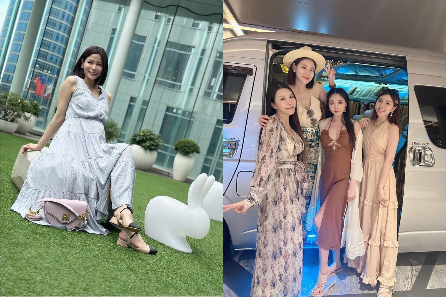 蘿莉塔坐飛機把椅子後仰,結果被後座夫妻要求:「椅背竪直,我有小孩。」身為孕婦的她因此覺得委屈。(翻攝IG)