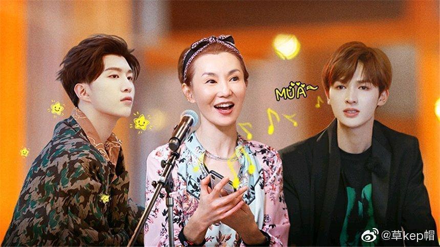 張曼玉2019年曾驚喜現身中國大陸偶像團綜《少年可期》。（翻攝自微博）