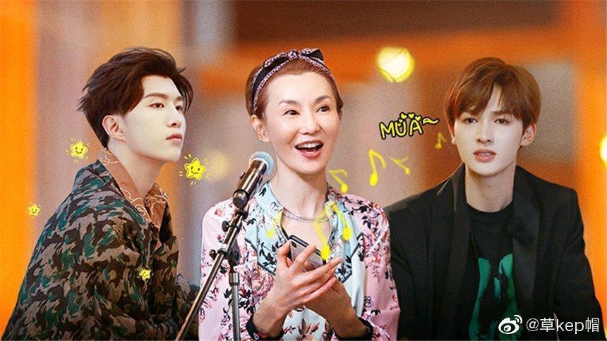 張曼玉2019年曾驚喜現身中國大陸偶像團綜《少年可期》。（翻攝自微博）