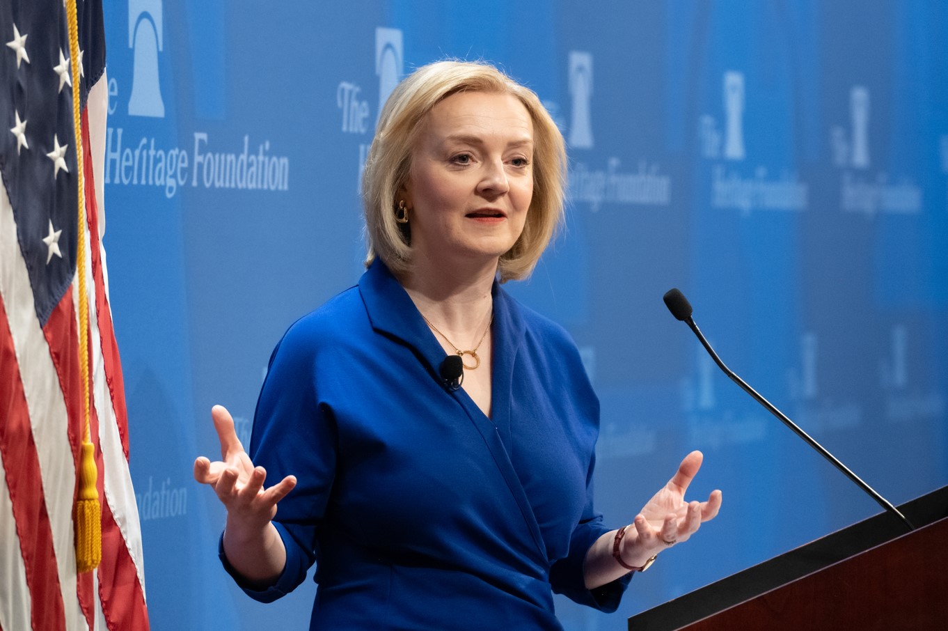 英國前首相、下議員特拉斯本月將訪台,預計停留5日。(翻攝自Liz Truss Twitter)