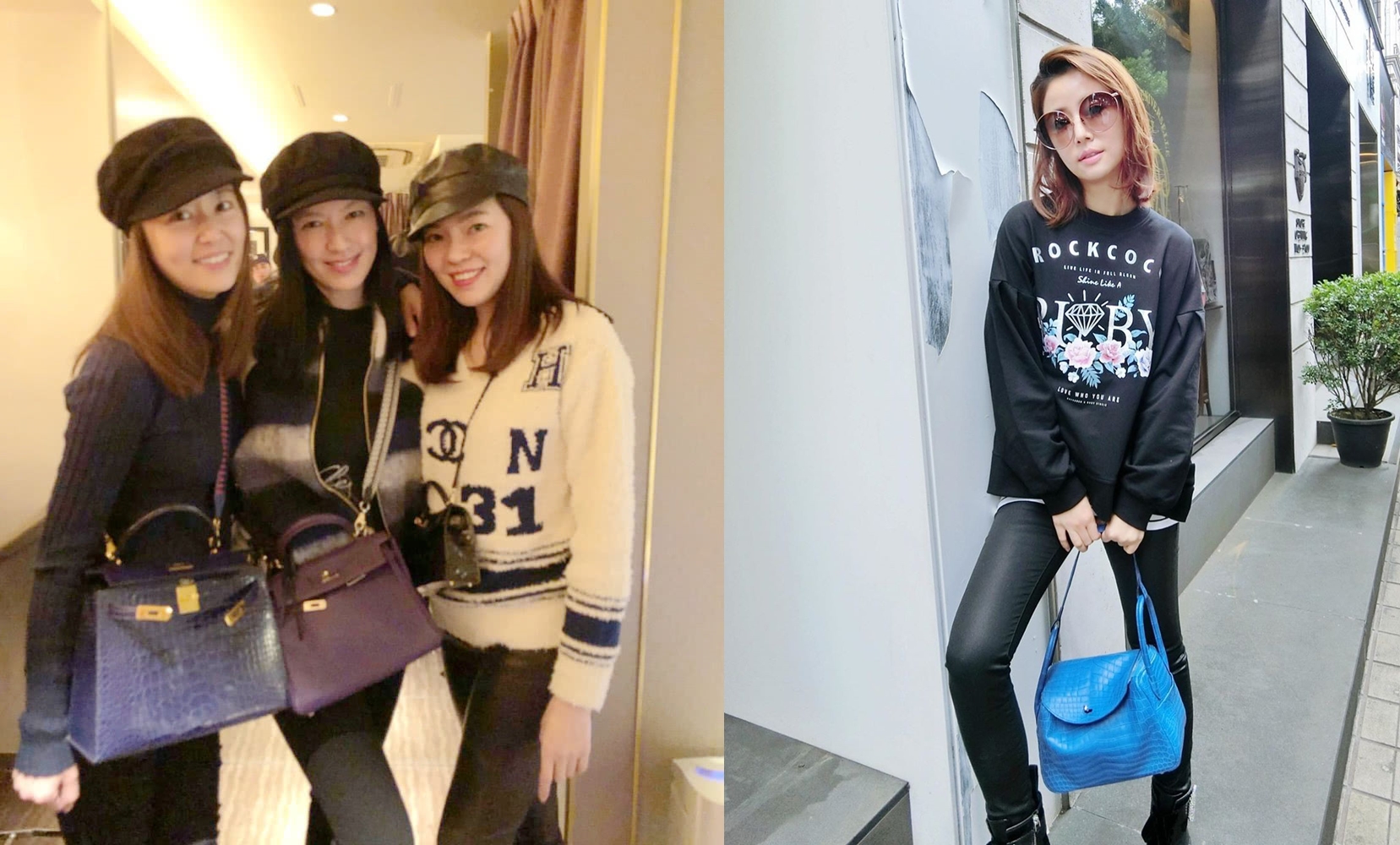 林心如被網紅暗指5年前到巴黎的「愛馬仕」總店享超VIP的待遇。（翻攝IG、微博）