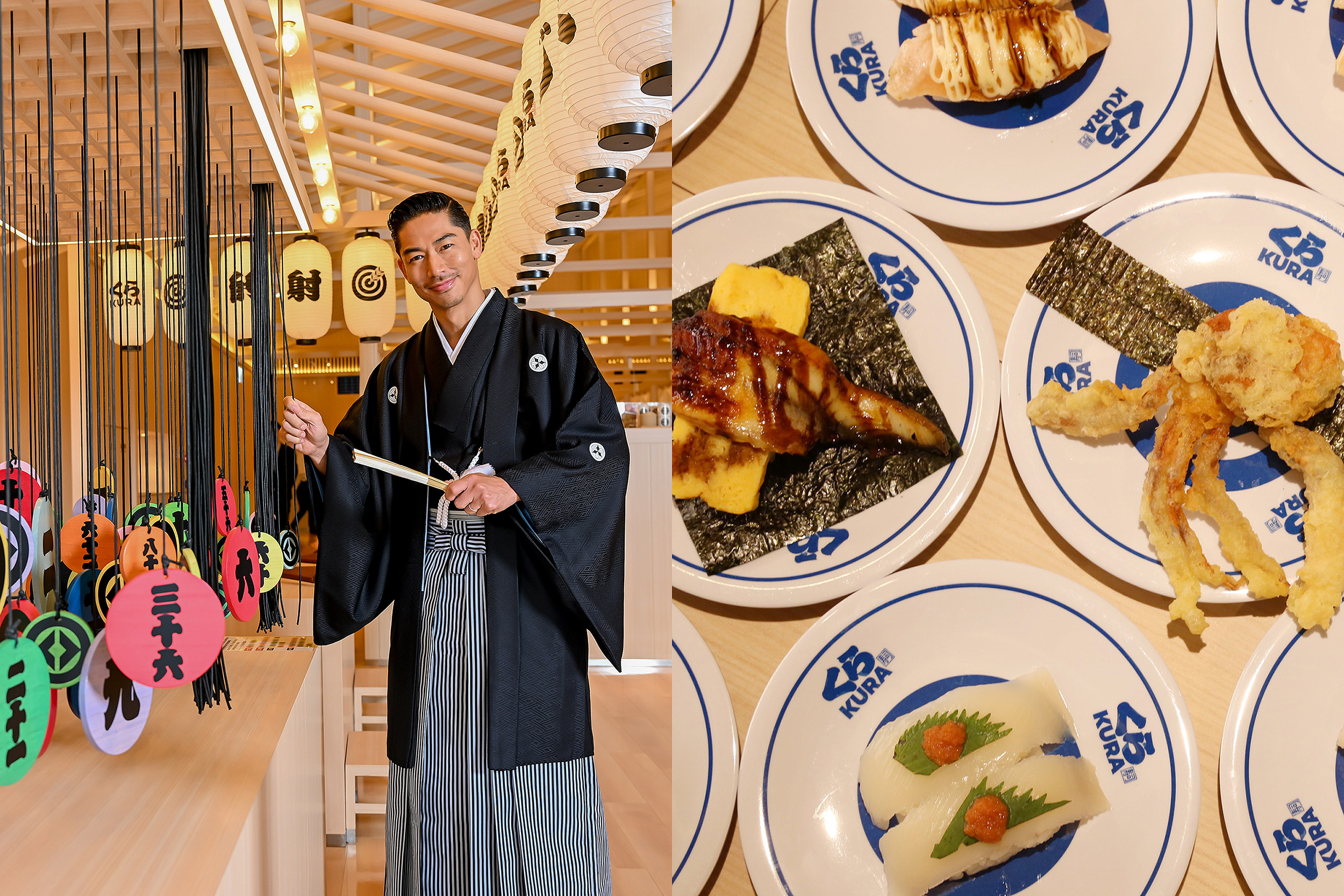 藏壽司海外首間全球旗艦店5月9日在高雄開幕，除了店舖外觀十分吸睛，也推出獨家扭蛋限定遊戲與該店獨家餐點，相當有噱頭。（藏壽司提供）