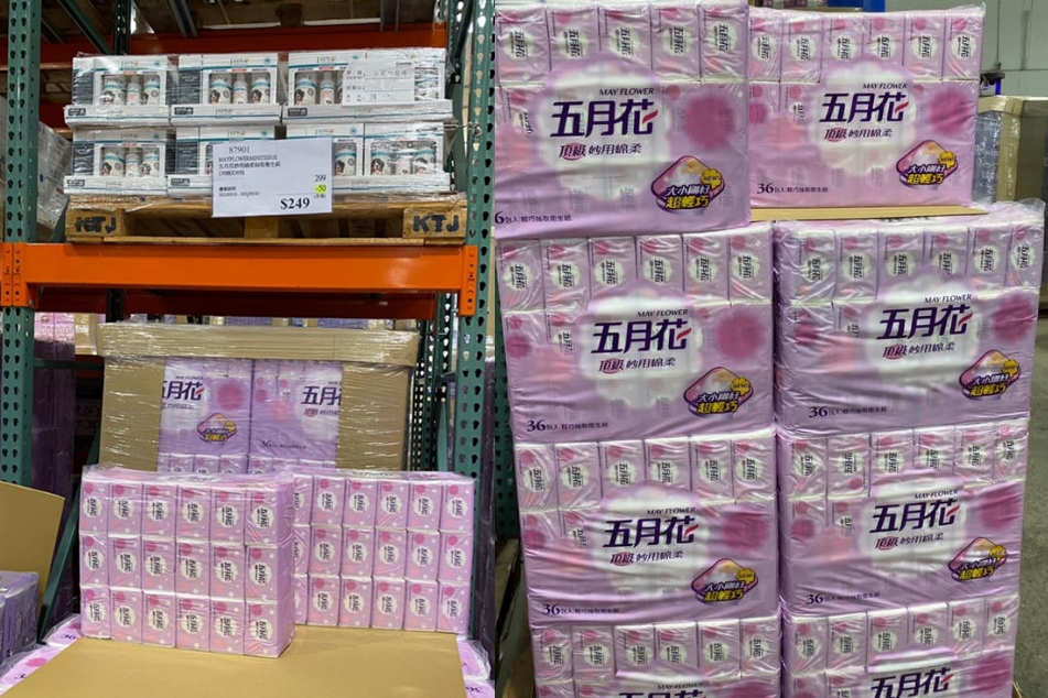 「五月花輕巧包」推出限時特惠，衛生紙尺寸較小張，適合小孩使用。（翻攝臉書社團「Costco好市多 商品經驗老實說」）