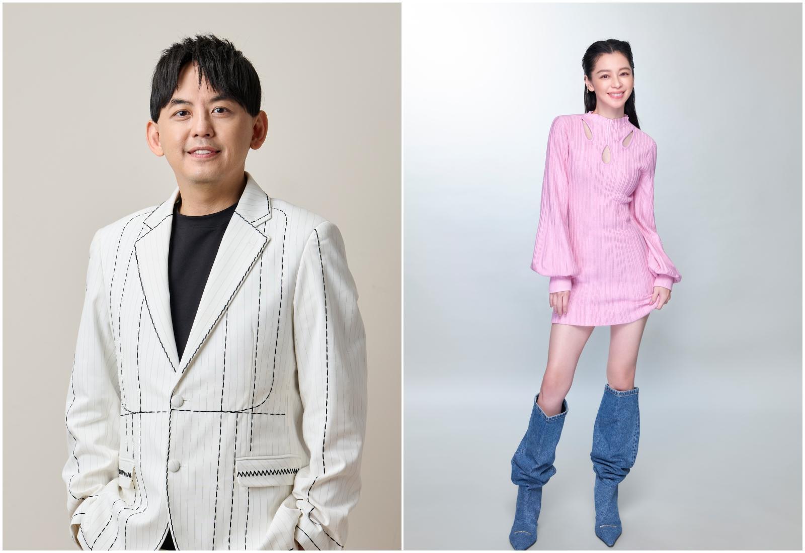黃子佼與徐若瑄分別擔綱《未來少女》的「少女主理人」與「少女製作人」。(大鵬傳播、索尼音樂提供)