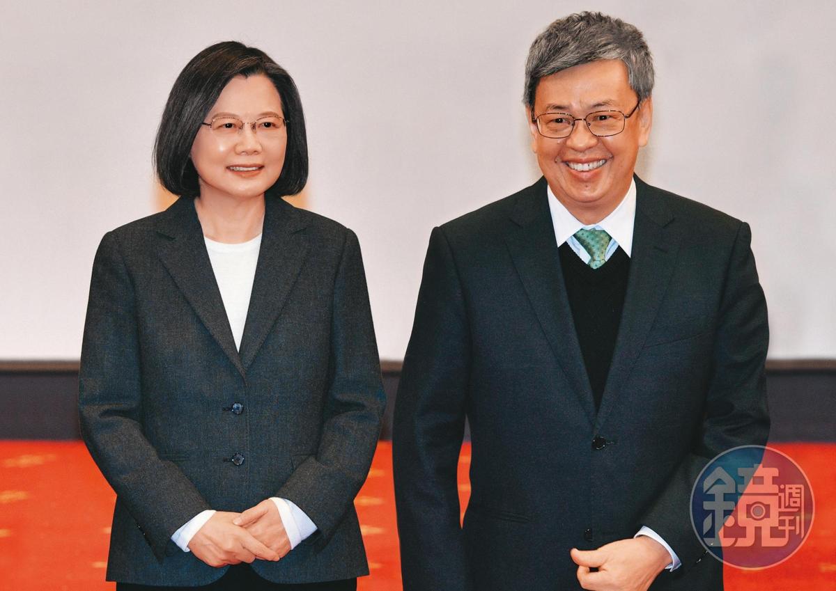蔡英文肯定陳建仁的「溫暖堅韌內閣」。（本刊資料照）