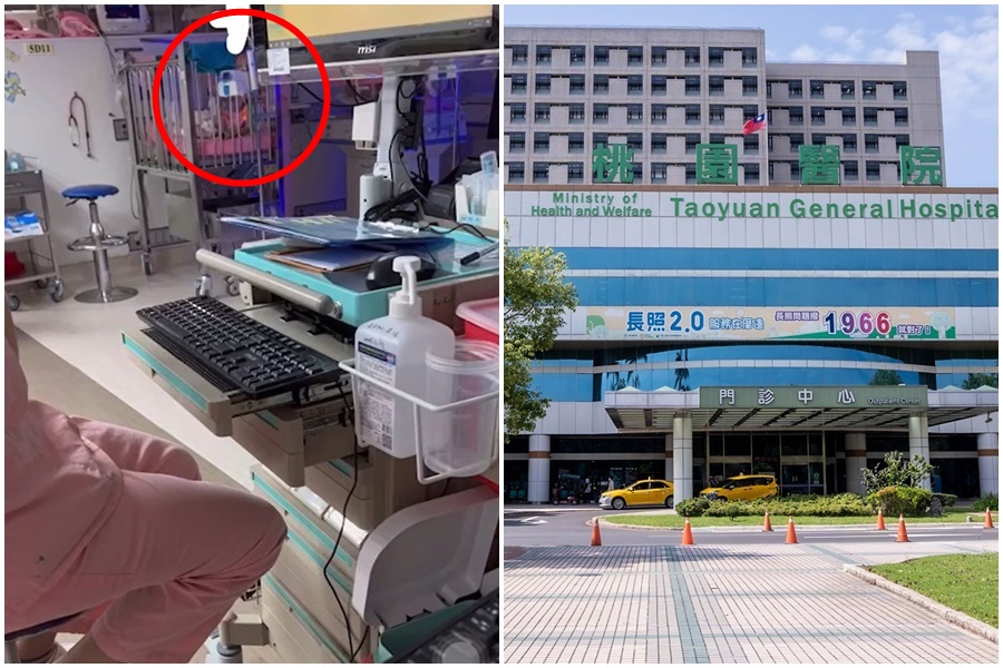 衛福部桃園醫院護理人員虐嬰，打罵影片讓網友們看不下去。（翻攝自爆料公社、衛生福利部桃園醫院臉書）